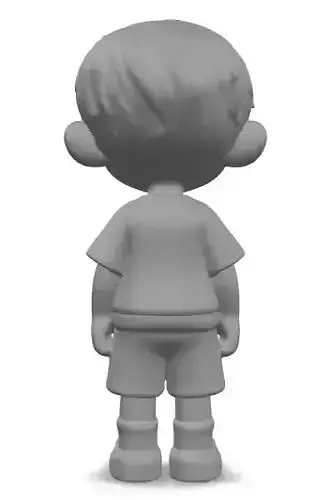 Child Boy Raw 3D print model