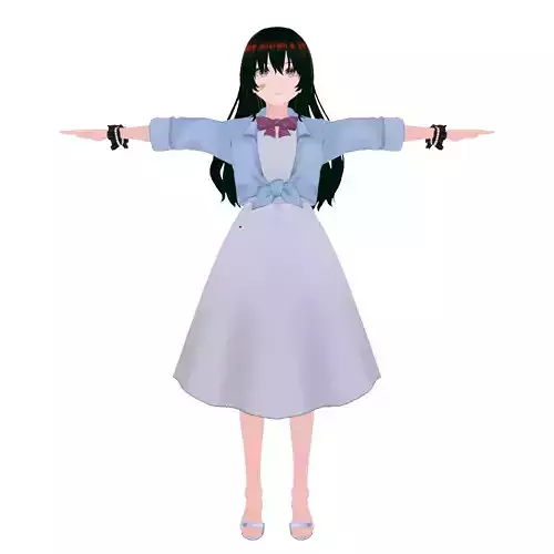 Anime Girl Base - Casual Dress with Rig