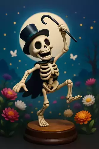 Dancing Skeleton 3D print model Dancing Skeleton 3D print model