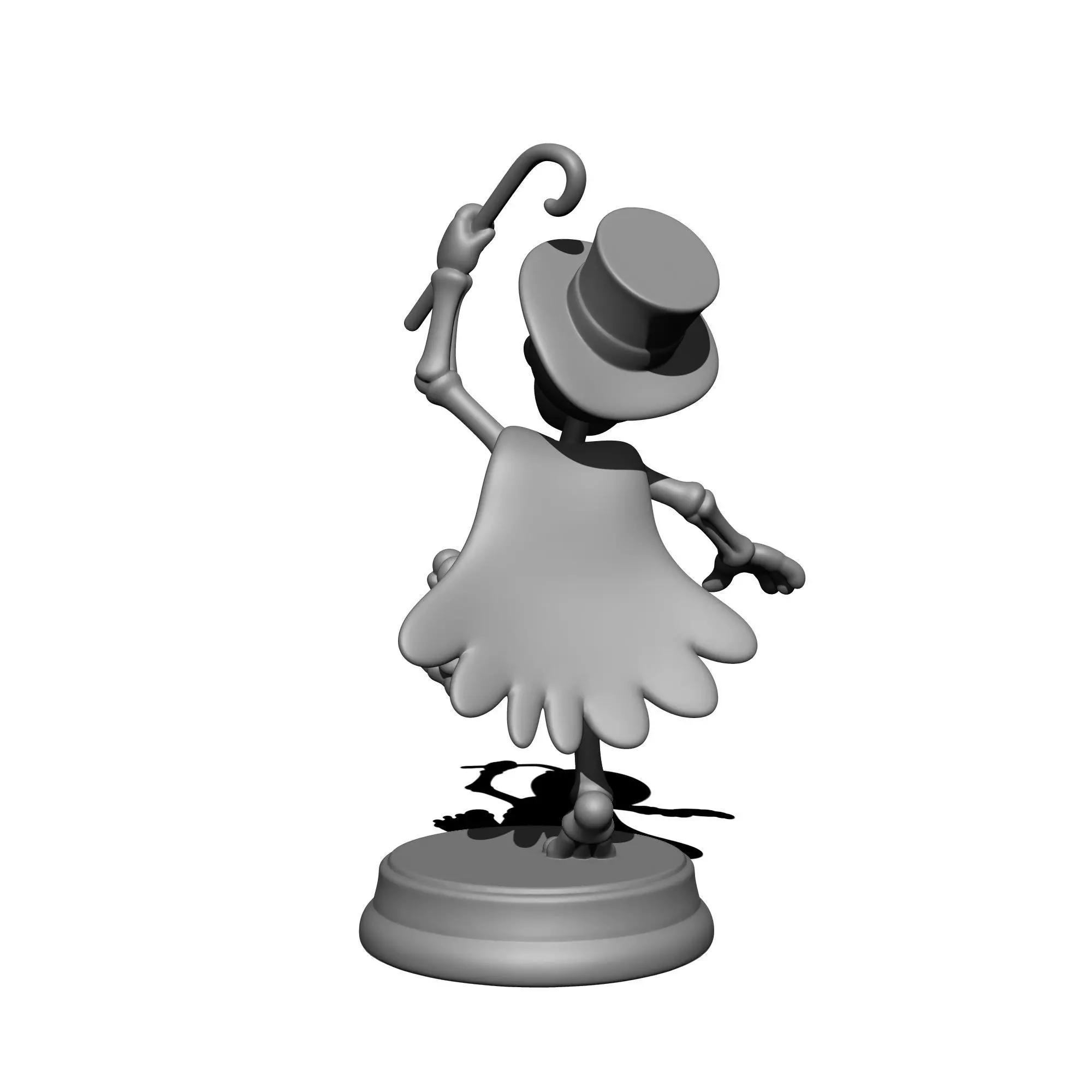 Dancing Skeleton 3D print model_3