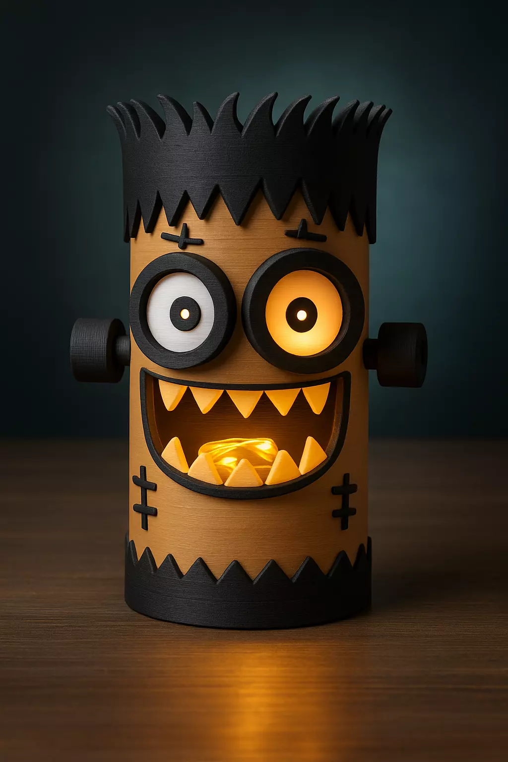 Frankenstein Halloween lamp 3D print model_0