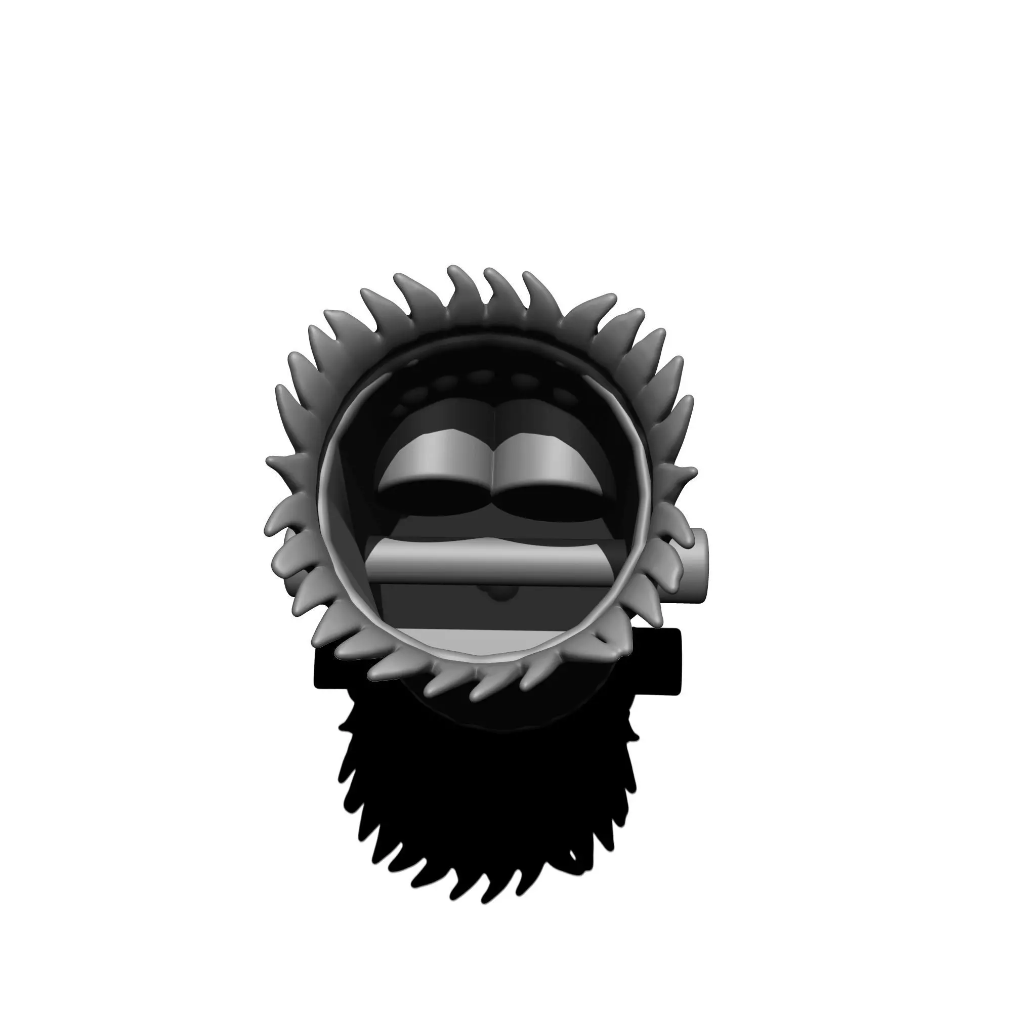 Frankenstein Halloween lamp 3D print model_3