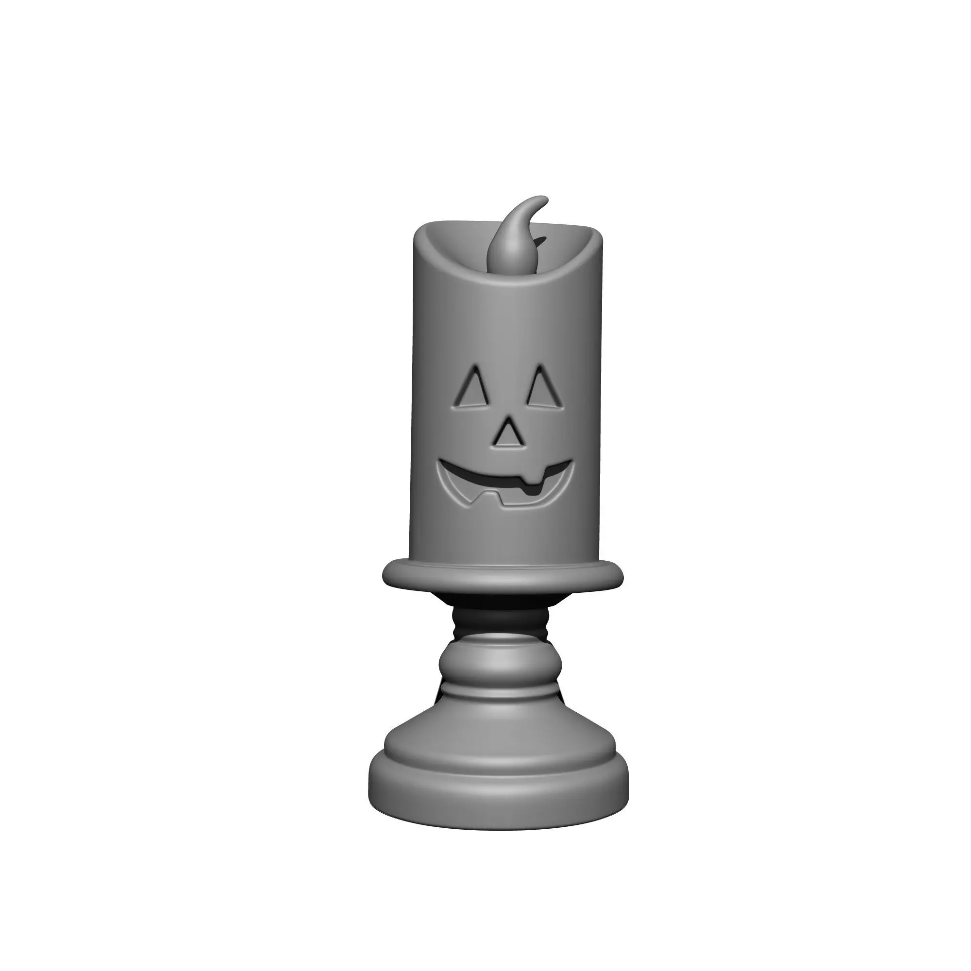 Halloween candlestick 3D print model_2