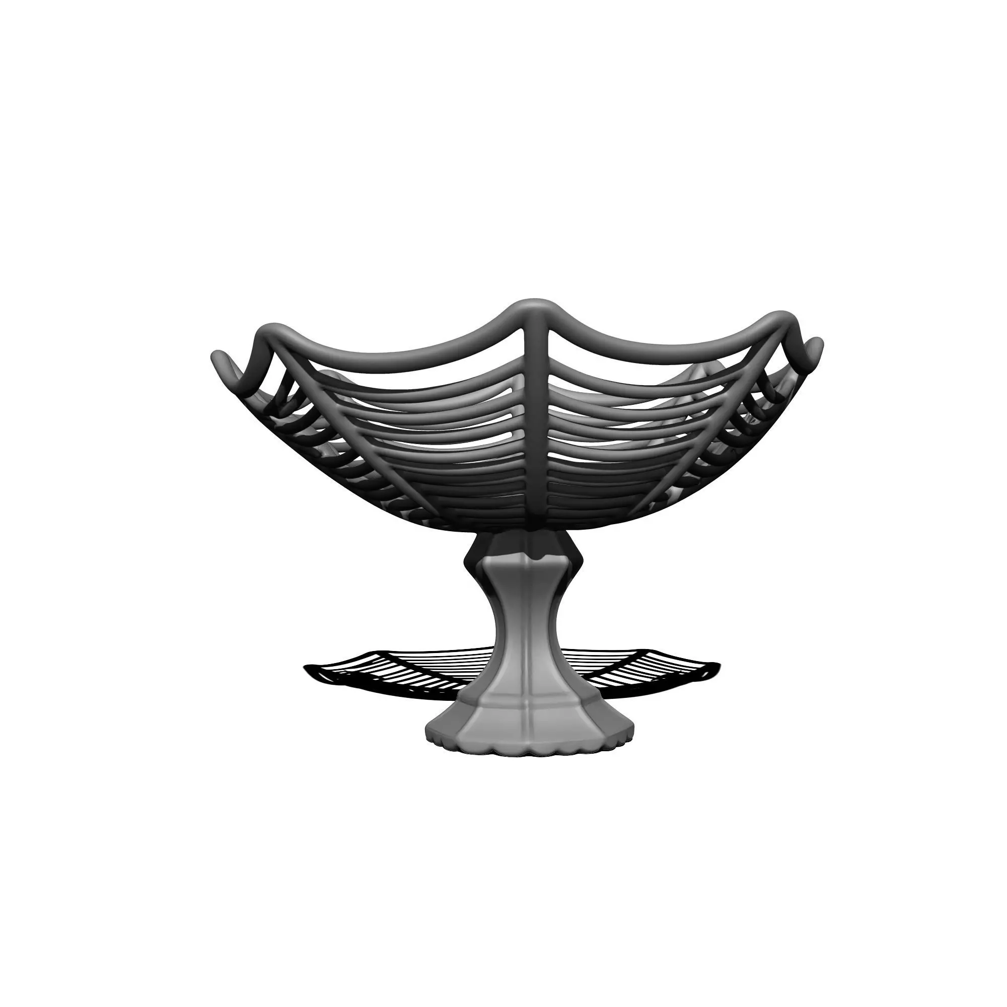 Spider Web Basket 3D print model_2