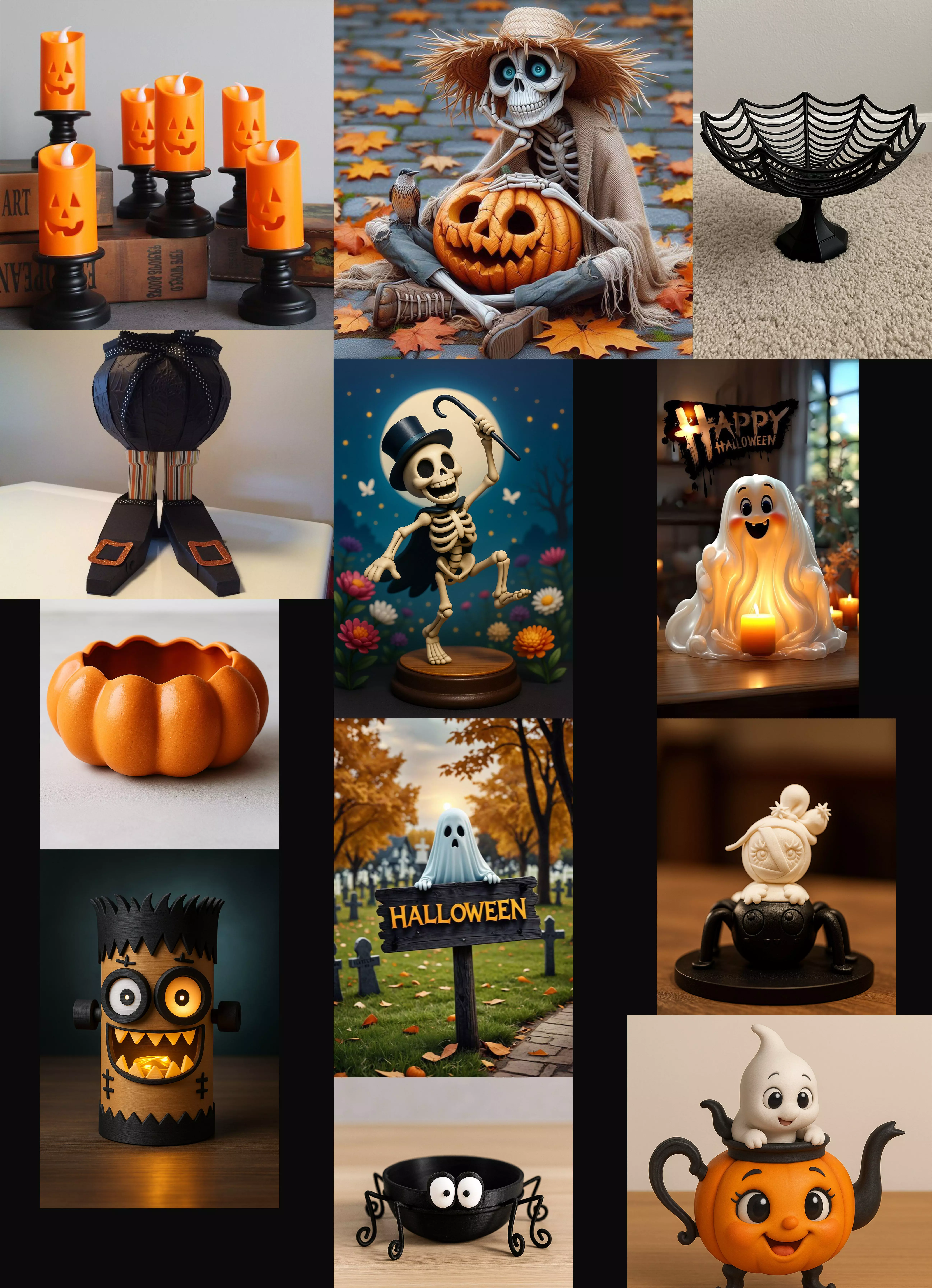 Halloween 3D Printable Collection 12 Models Set _2