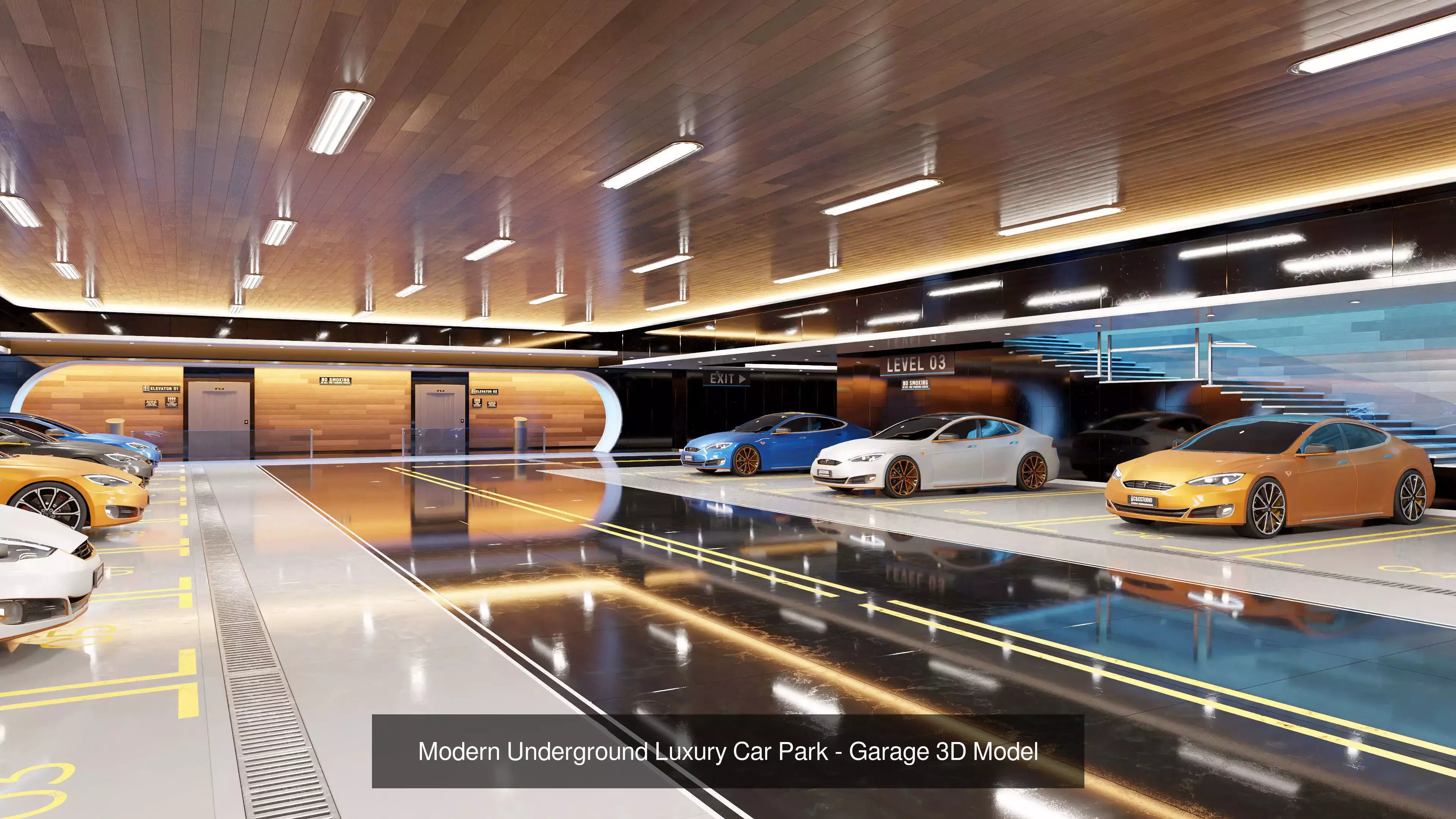 Cars Bundle 01  - 5 assets 3D Model Collection_8