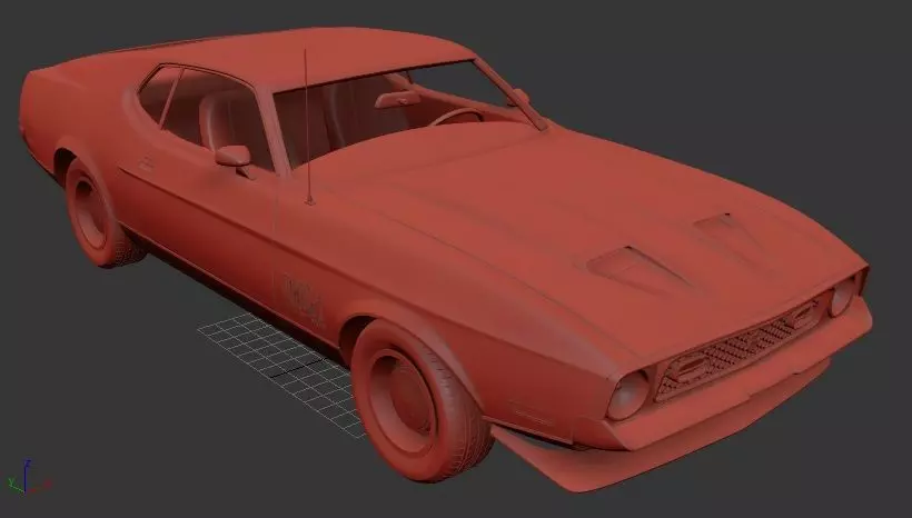 F Mustang Mk1 Mach 1 James Bond 1971 3D print model_0