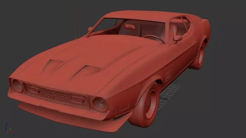 F Mustang Mk1 Mach 1 James Bond 1971 3D print model_1