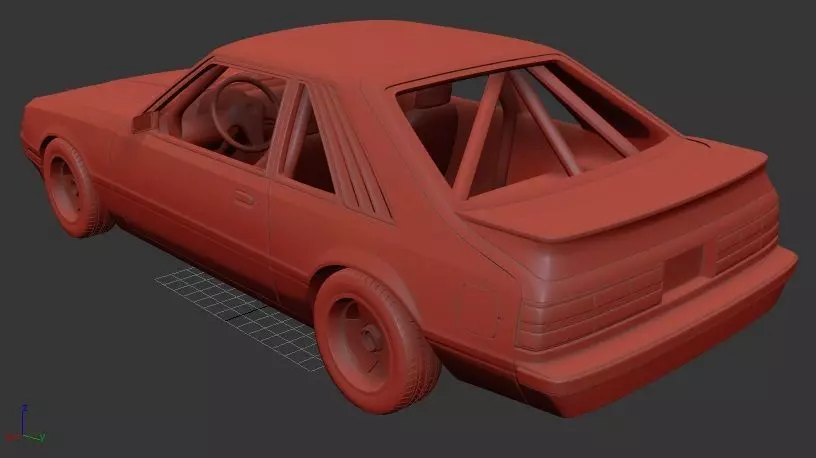 F Mustang Mk3 GT Group A 1983 3D print model_2