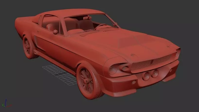 F Mustang Shelby GT500 Eleanor 1967 3D print model_0
