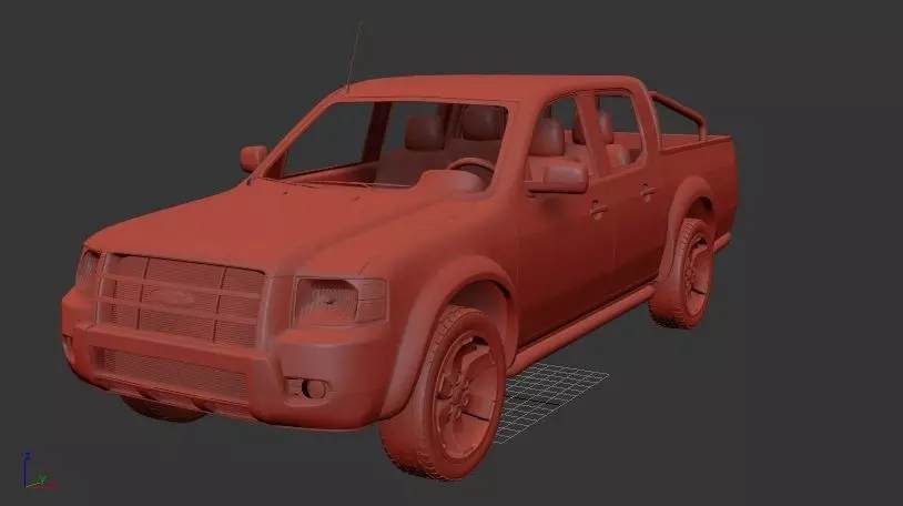 F Ranger Mk1 DoubleCab 2003 3D print model_1