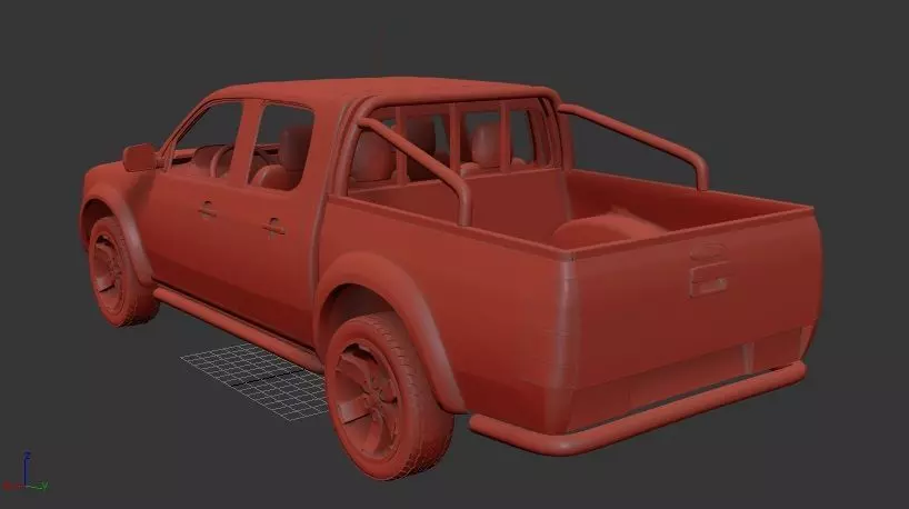 F Ranger Mk1 DoubleCab 2003 3D print model_2