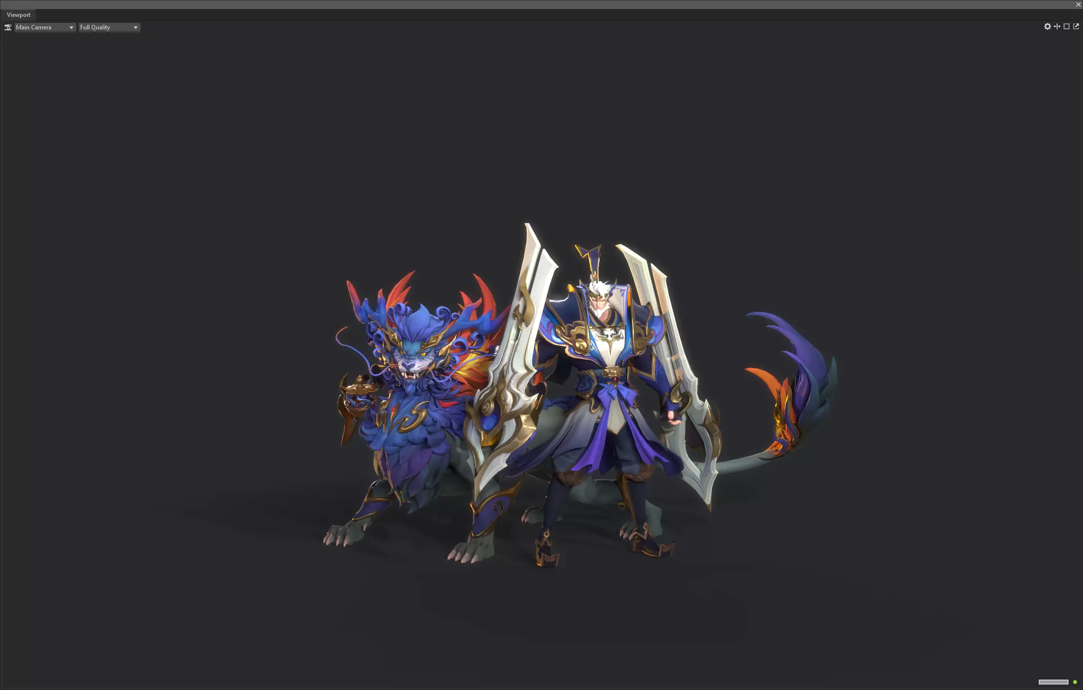 Beast warrior Low-poly 3D model_11