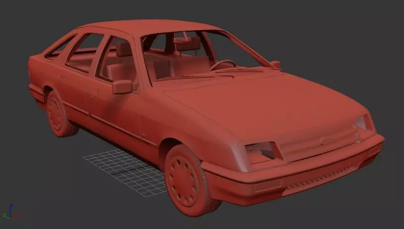 F Sierra hatchback 5door 1984 3D print model_0