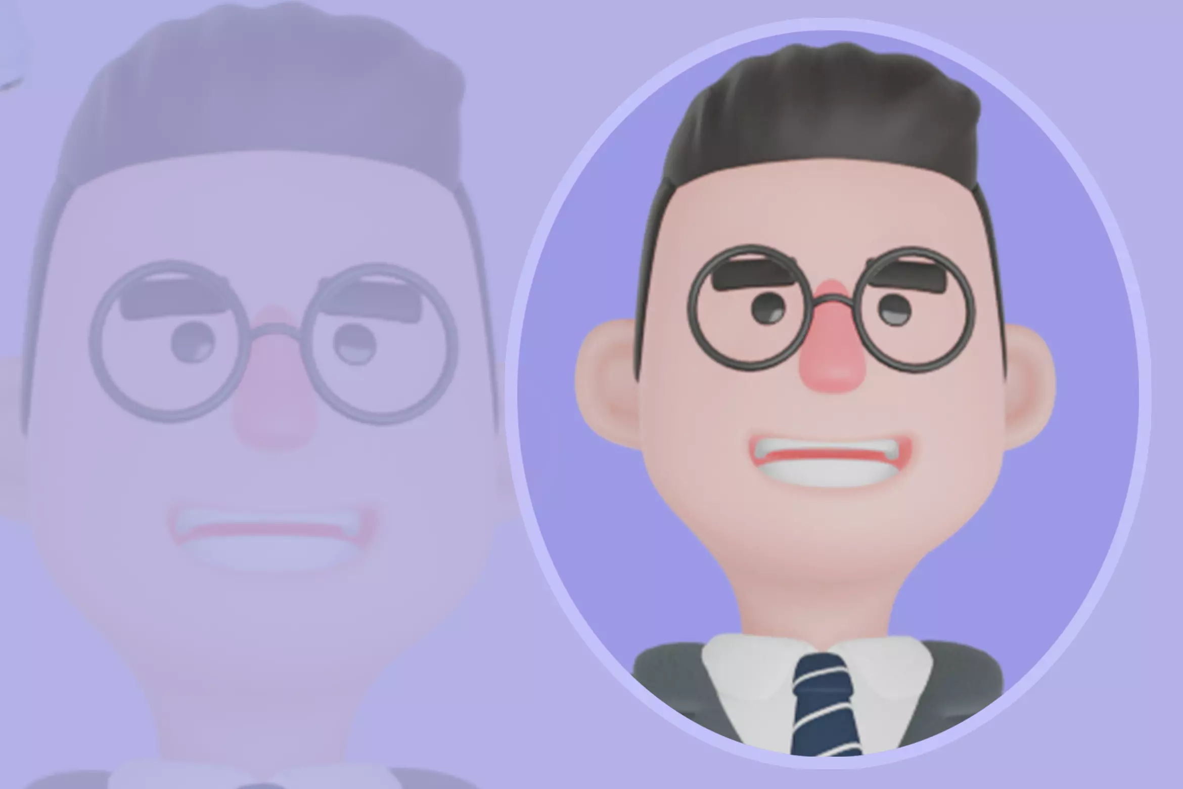 Stylized 3D Male Teacher Character - Cartoon Pointing Idea Pose 3D model_0