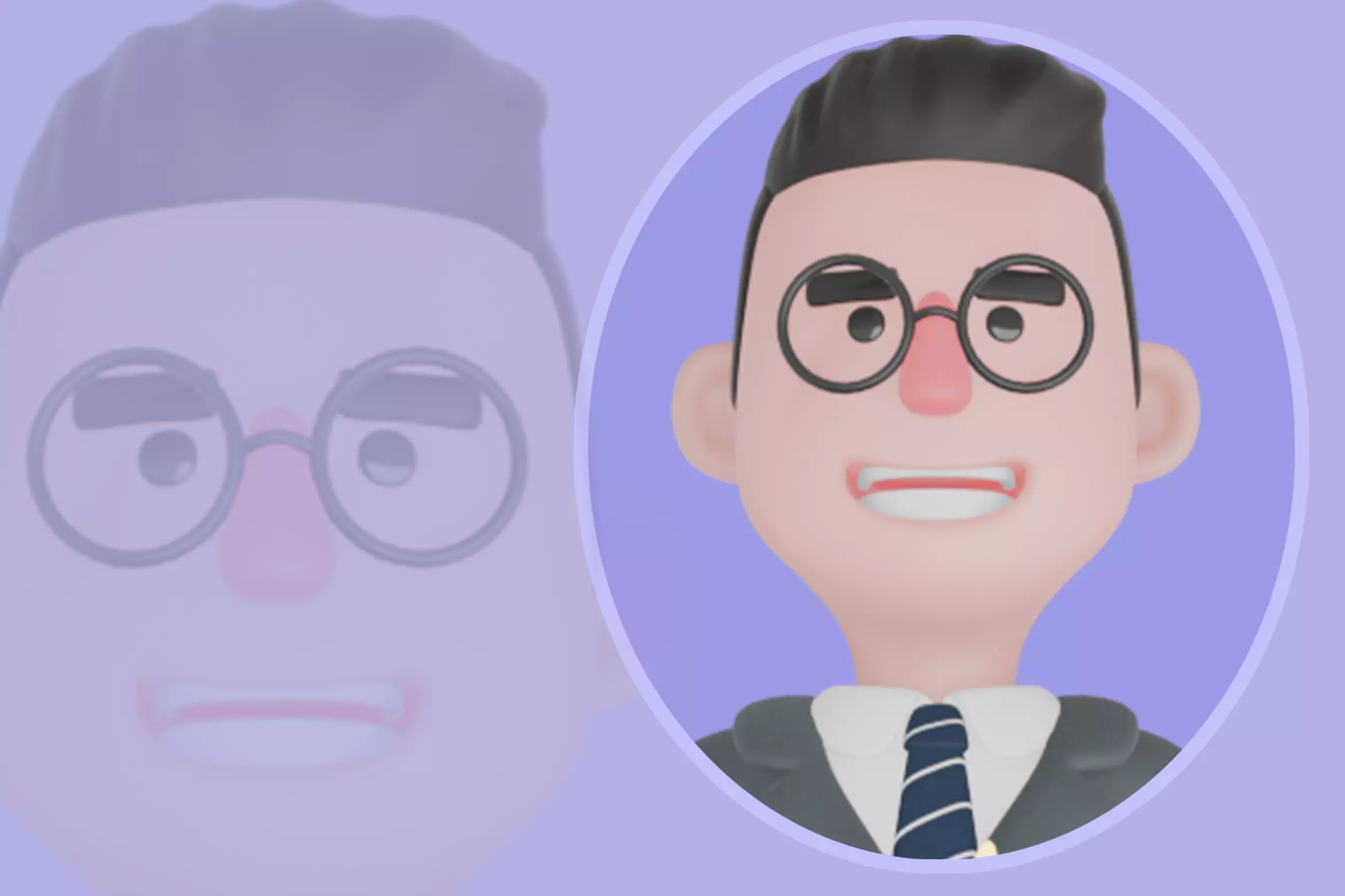 Stylized 3D Male Teacher Character - Cartoon Idea Offering Pose 3D model_0