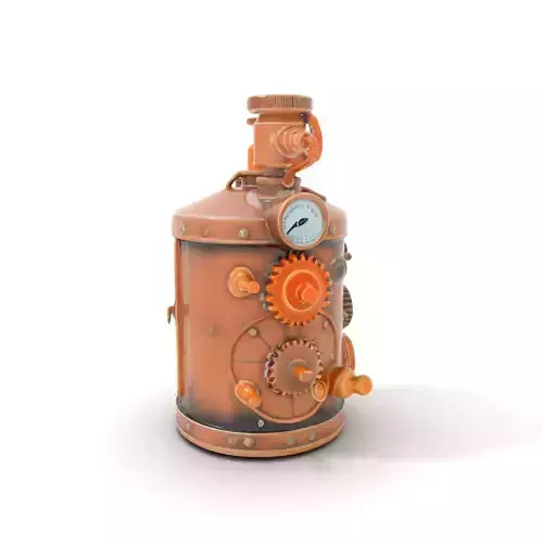 Steampunk Boiler Model Pack with Detailed Gears and Gauges