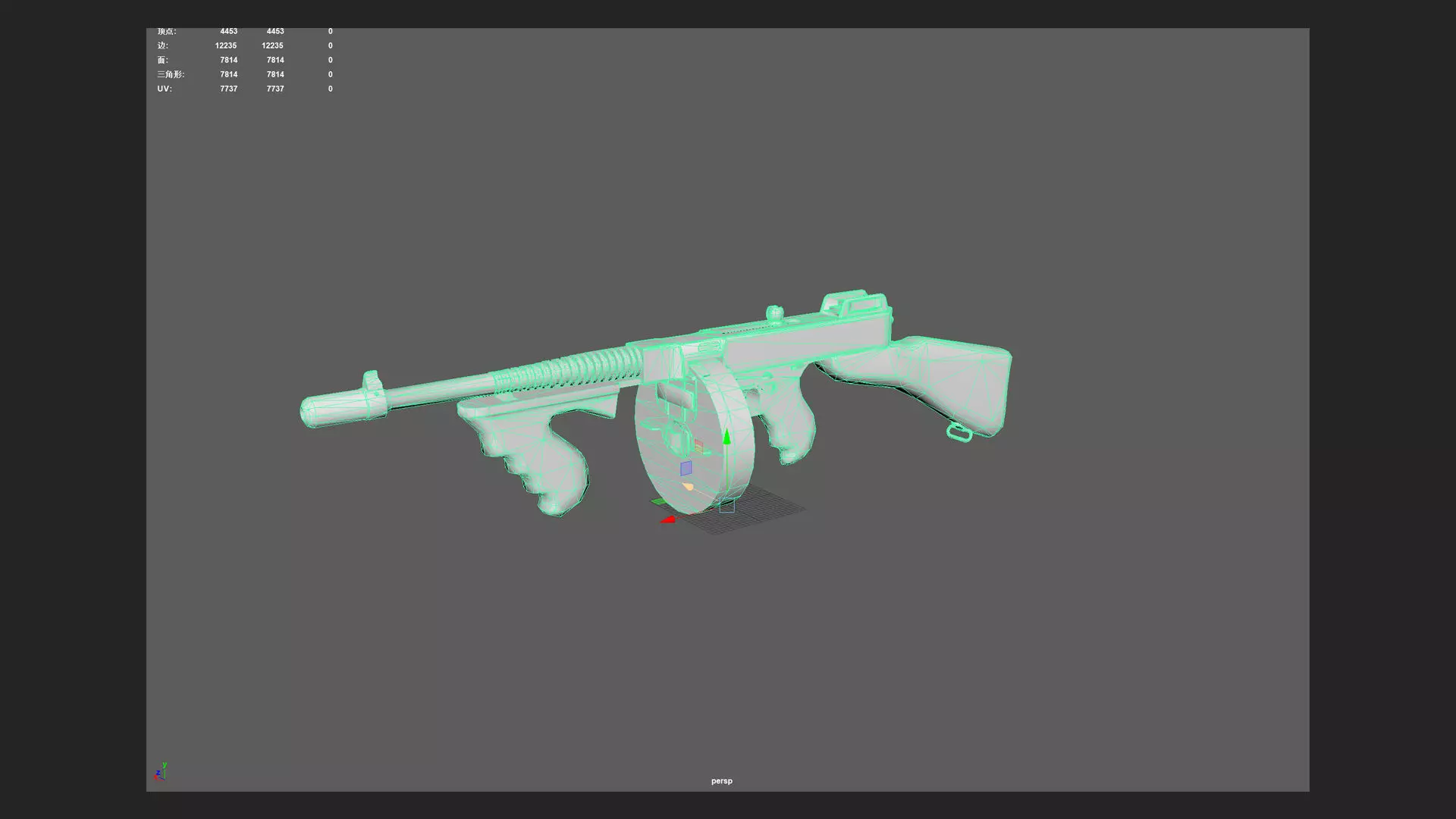 Pistol 3D Model 019 Low-poly 3D model_15