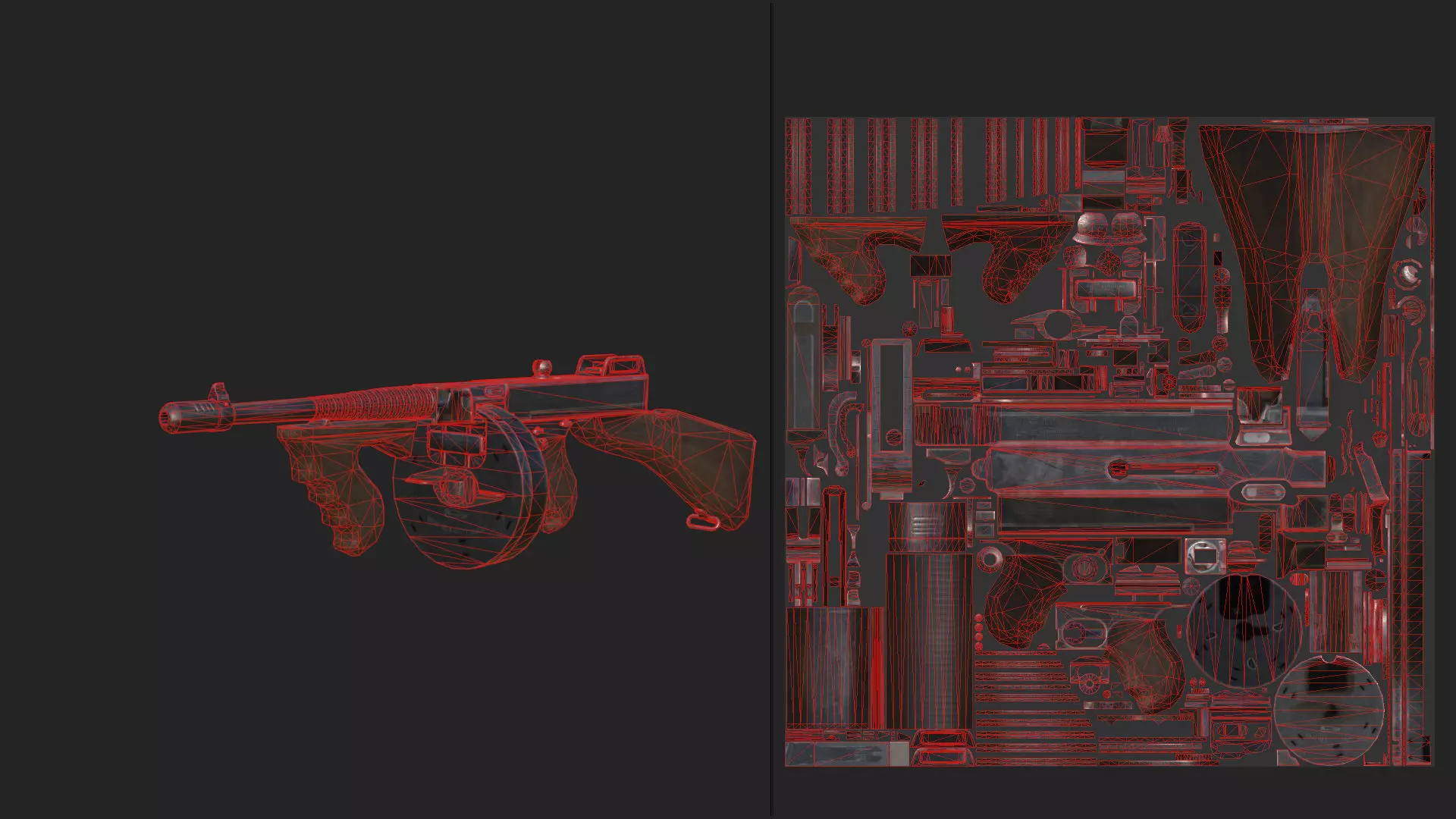 Pistol 3D Model 019 Low-poly 3D model_14