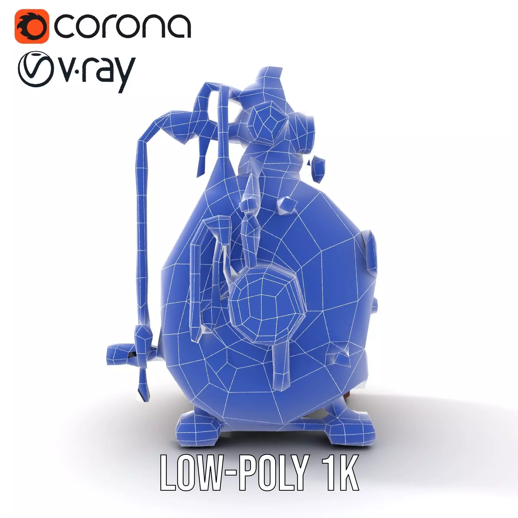 Steampunk Industrial Boiler Model Pack Low-poly 3D model_28