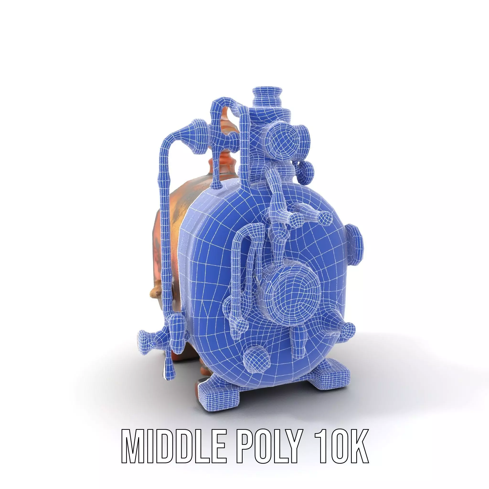 Steampunk Industrial Boiler Model Pack Low-poly 3D model_5