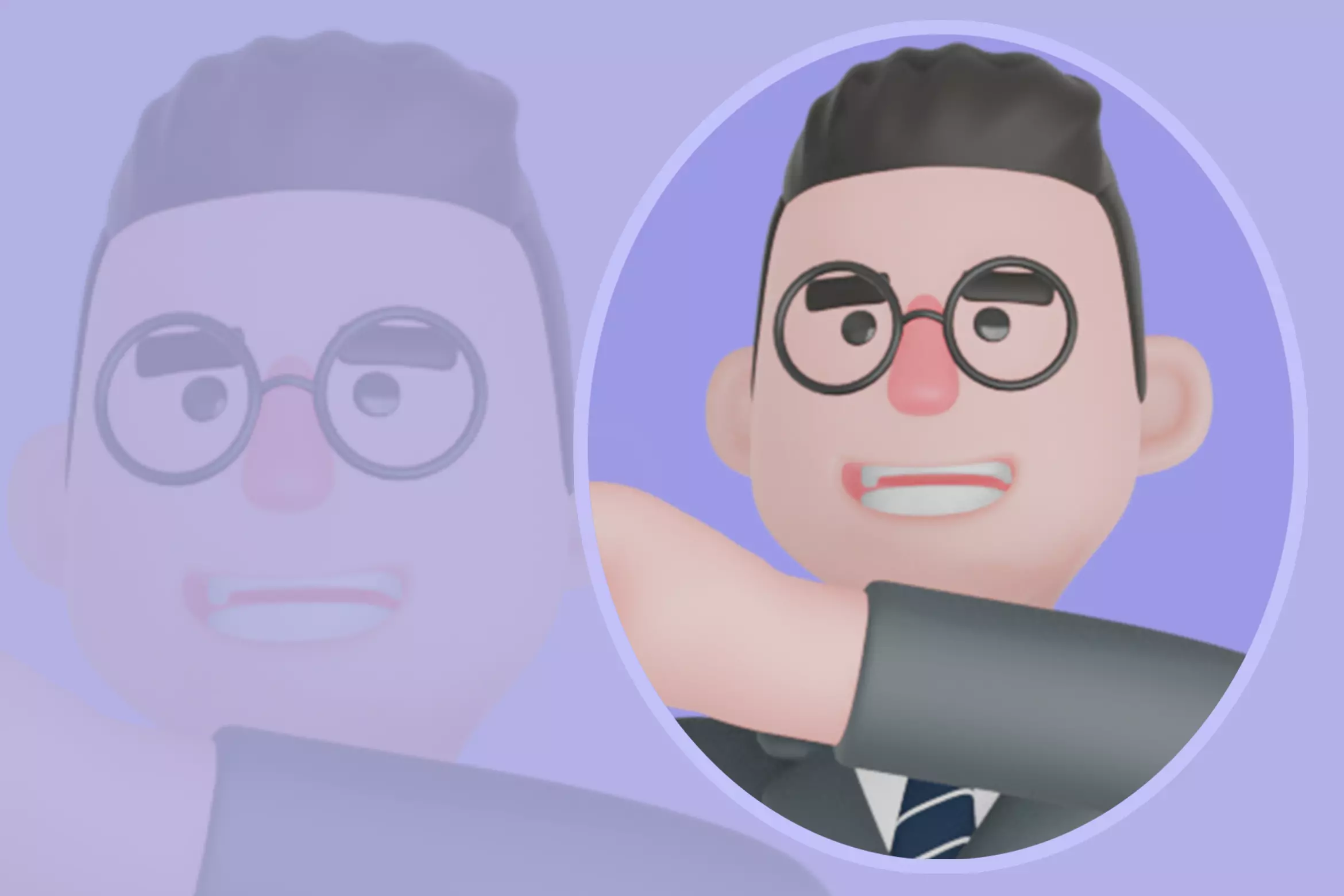 Stylized 3D Male Teacher Character - Cartoon Empty Bag Pose 3D model