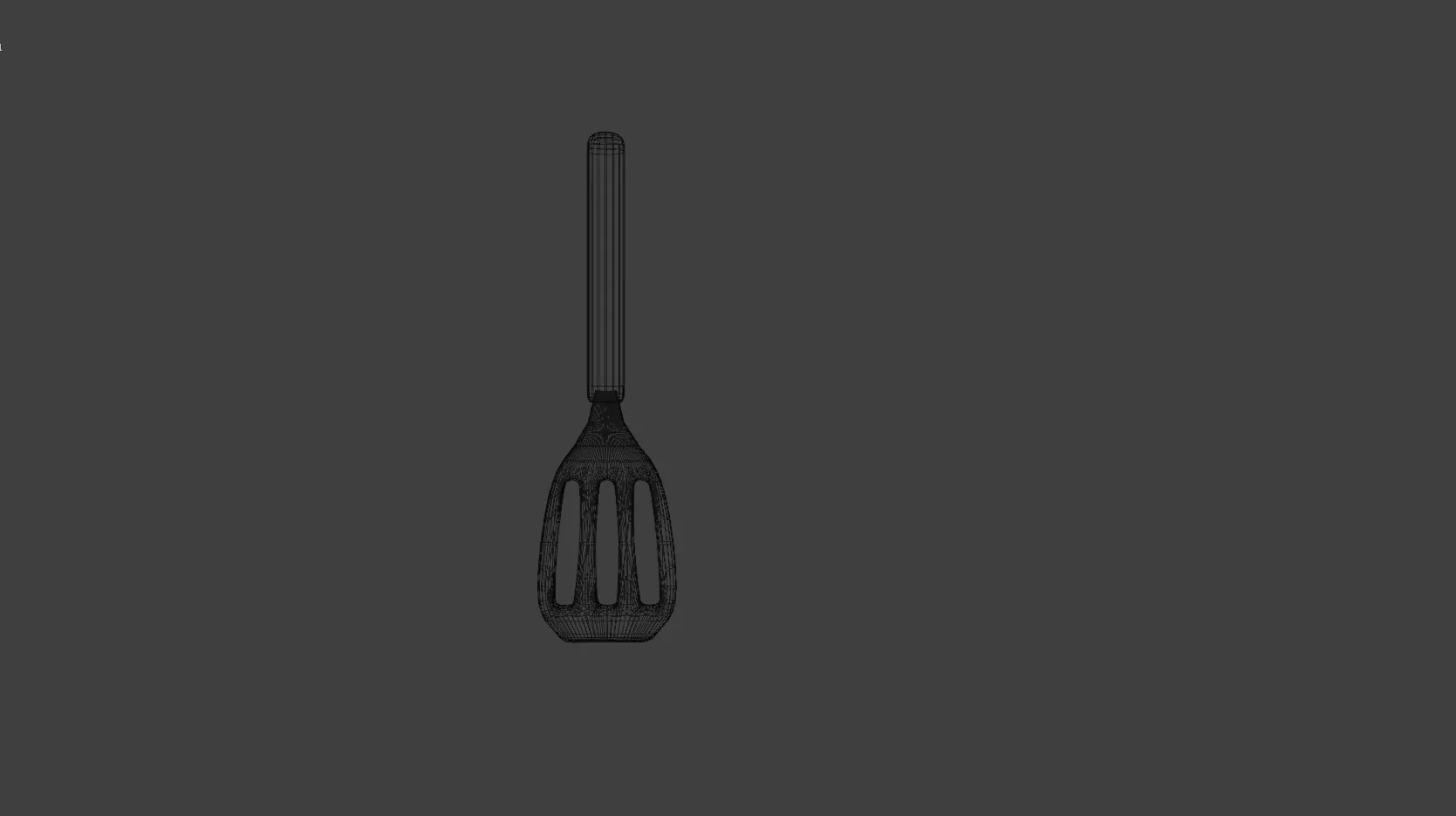 Spatula Low-poly 3D model_7