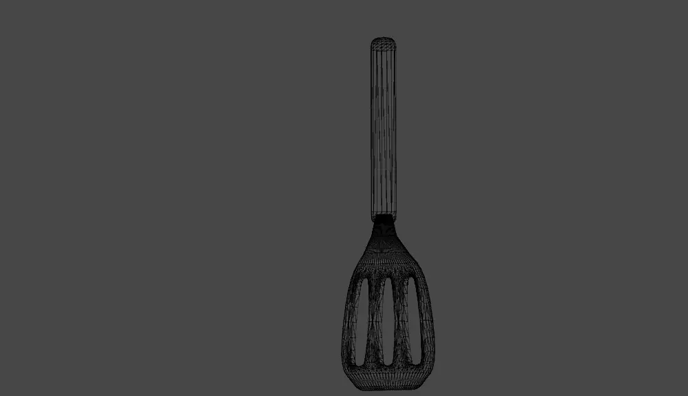 Spatula Low-poly 3D model_11