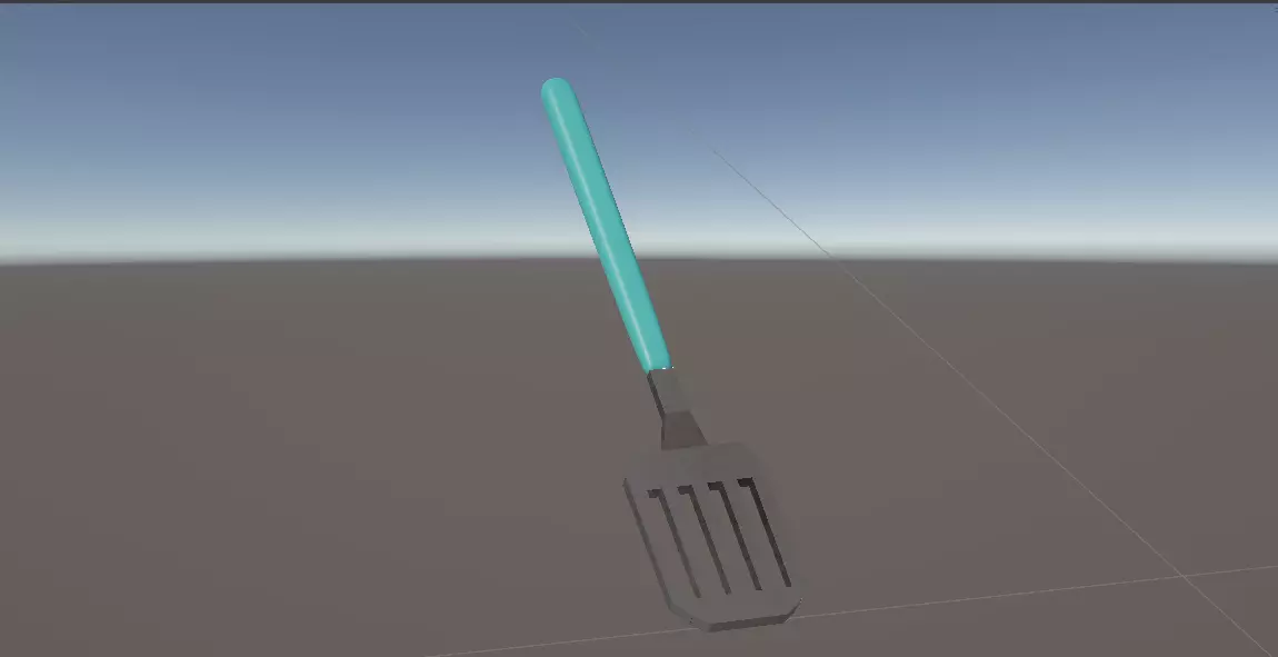 Spatula Low-poly 3D model_8