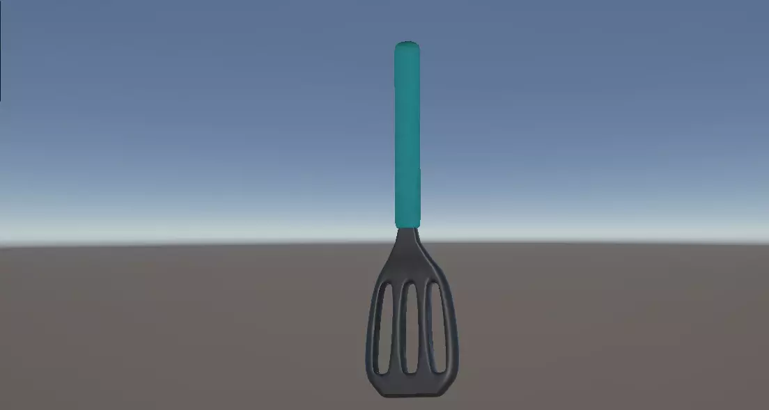 Spatula Low-poly 3D model_9