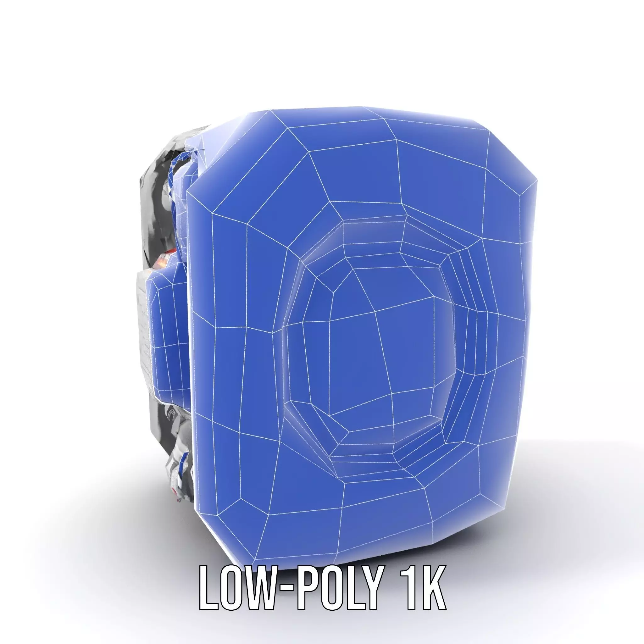 Futuristic Energy Generator Model Pack with LED Lighting Low-poly 3D model_16