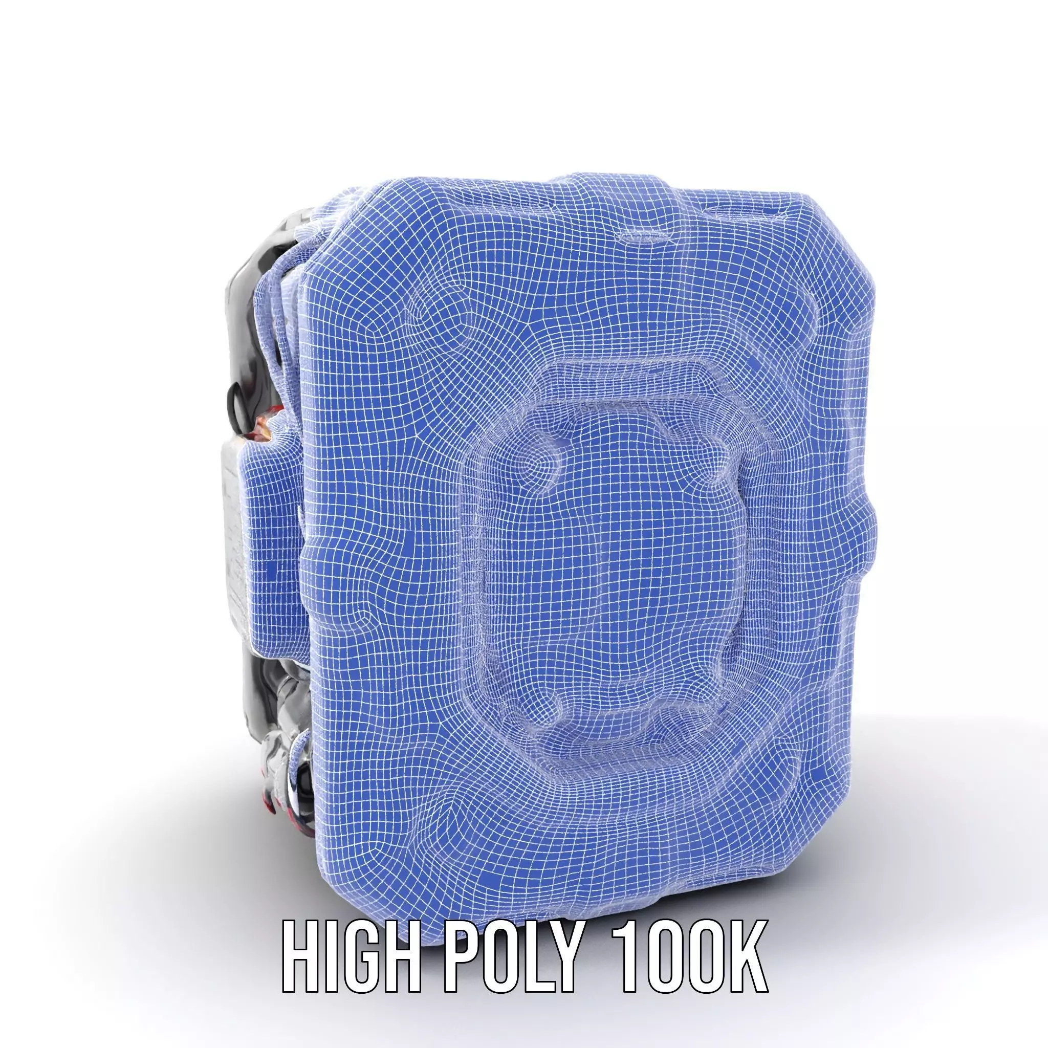 Futuristic Energy Generator Model Pack with LED Lighting Low-poly 3D model_4