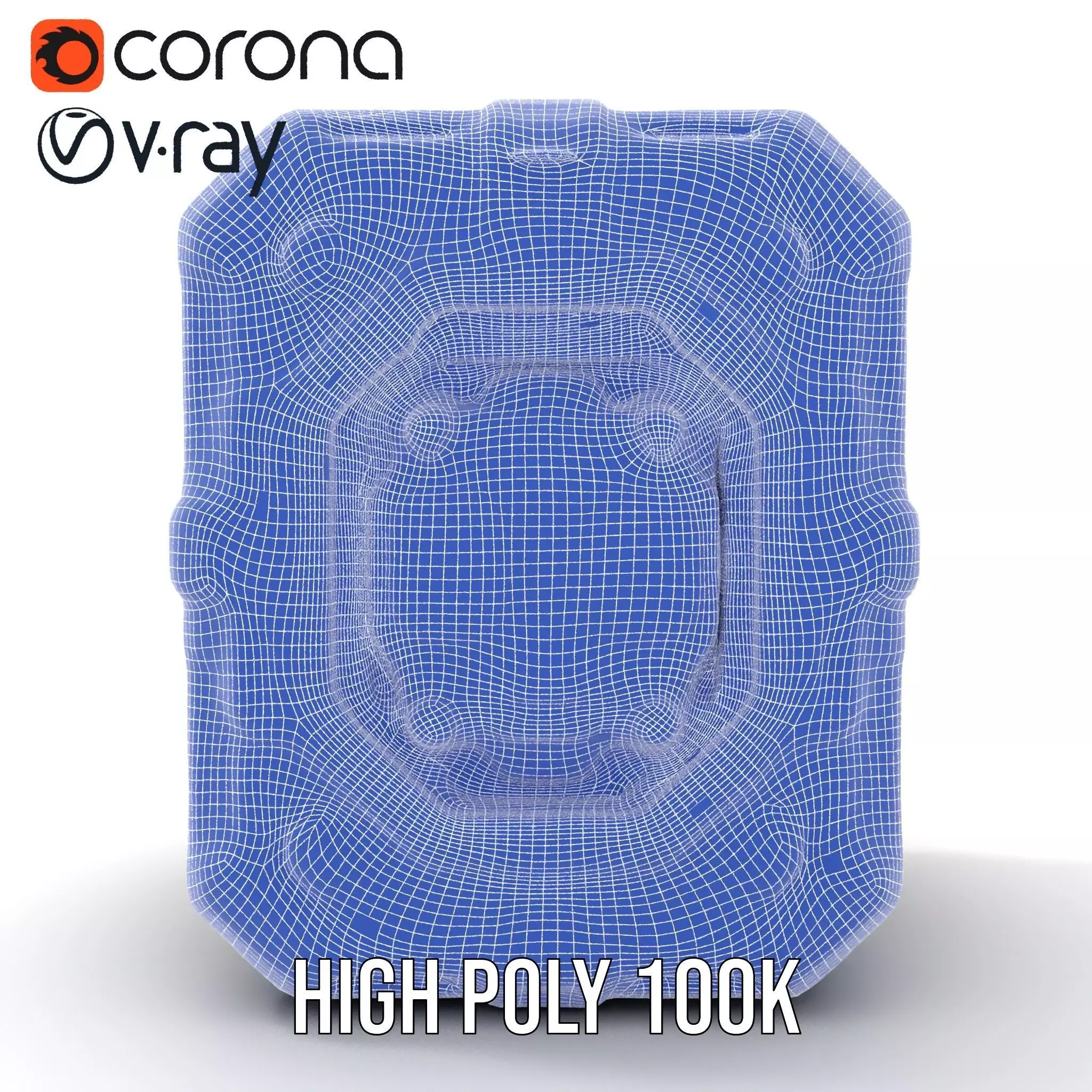 Futuristic Energy Generator Model Pack with LED Lighting Low-poly 3D model_33