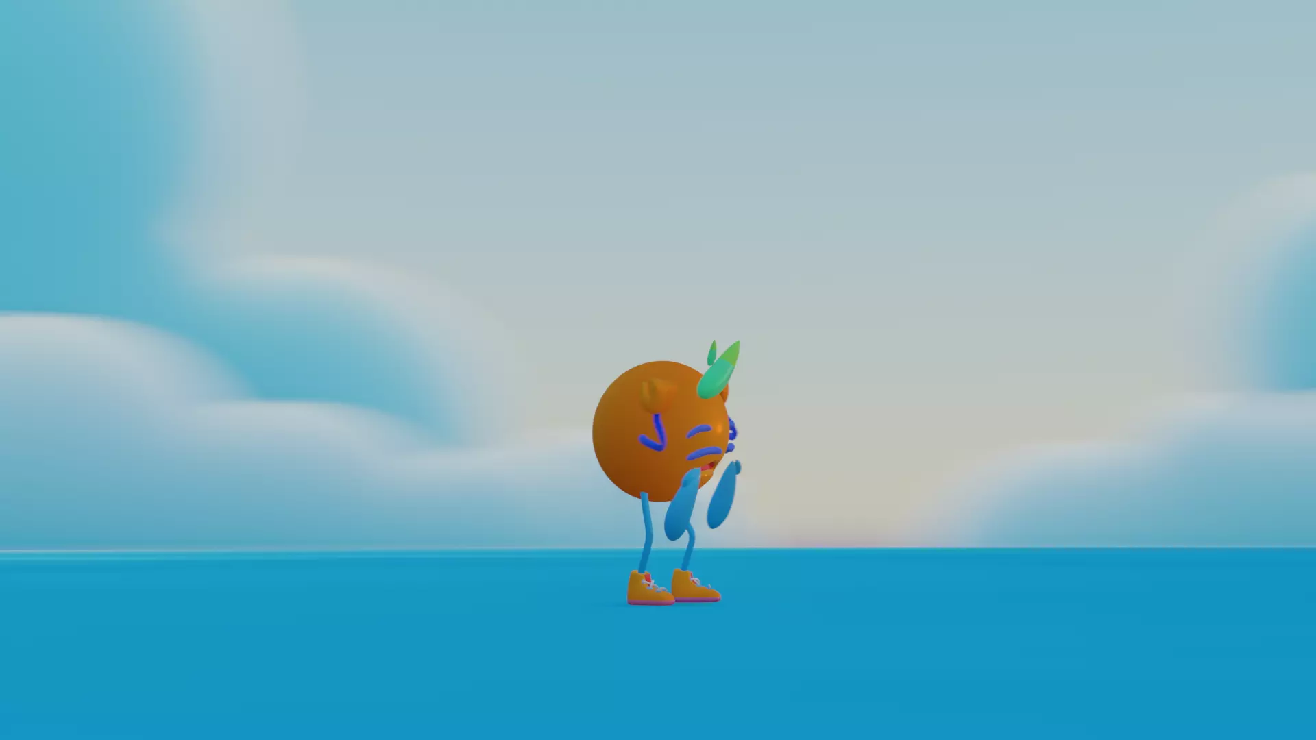 Emoji Crying  Low-poly 3D model_39