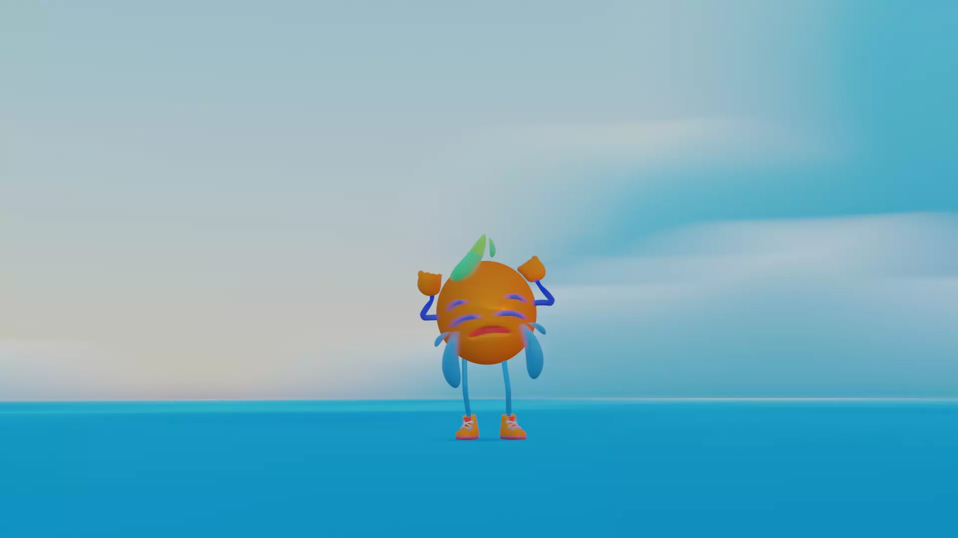 Emoji Crying  Low-poly 3D model_46