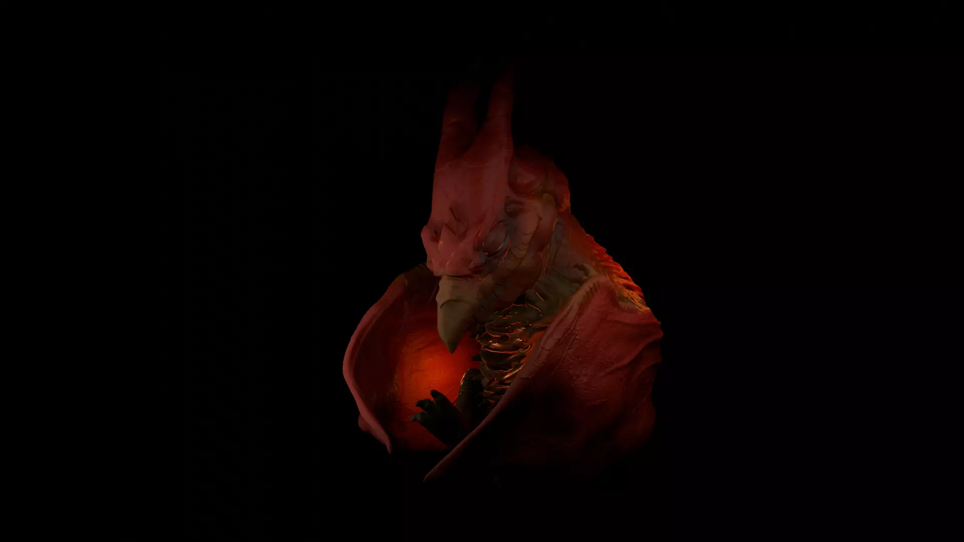 Baby Rodan 3D Model High Detail Monsterverse  3D print model_3