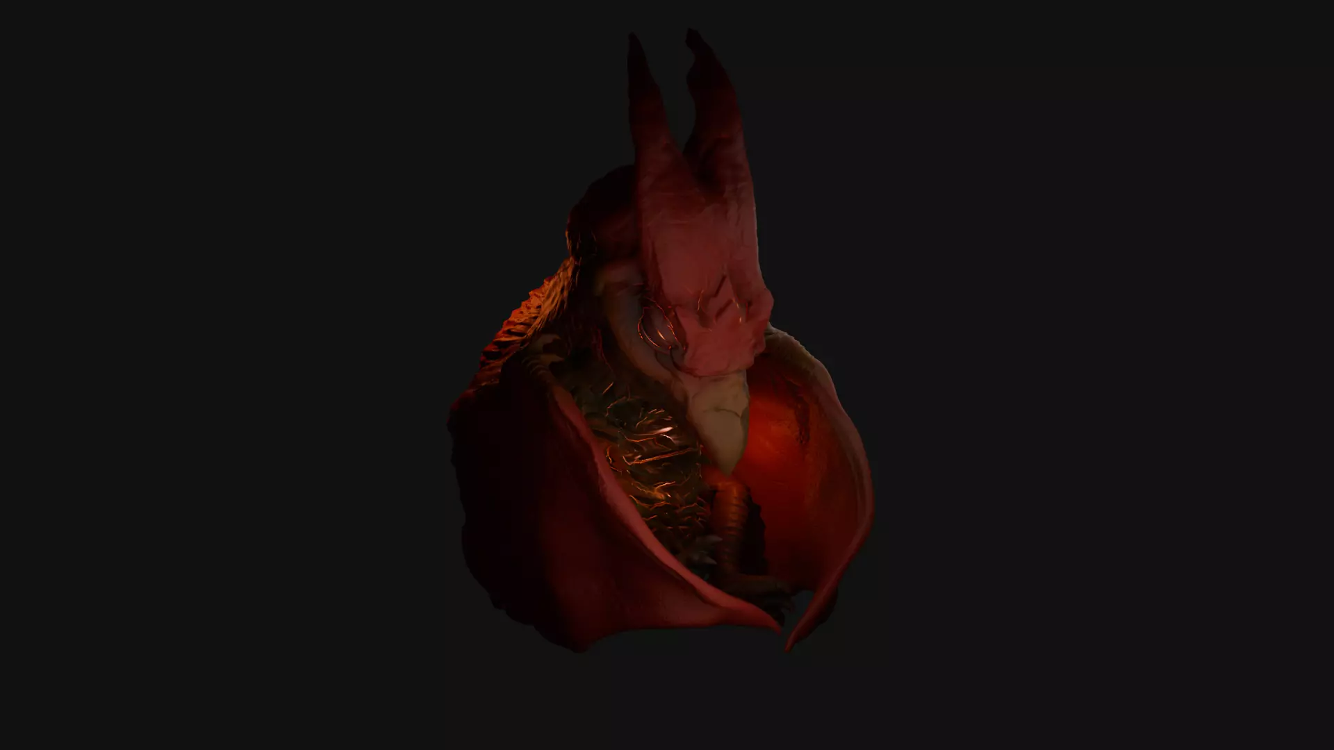 Baby Rodan 3D Model High Detail Monsterverse  3D print model_0