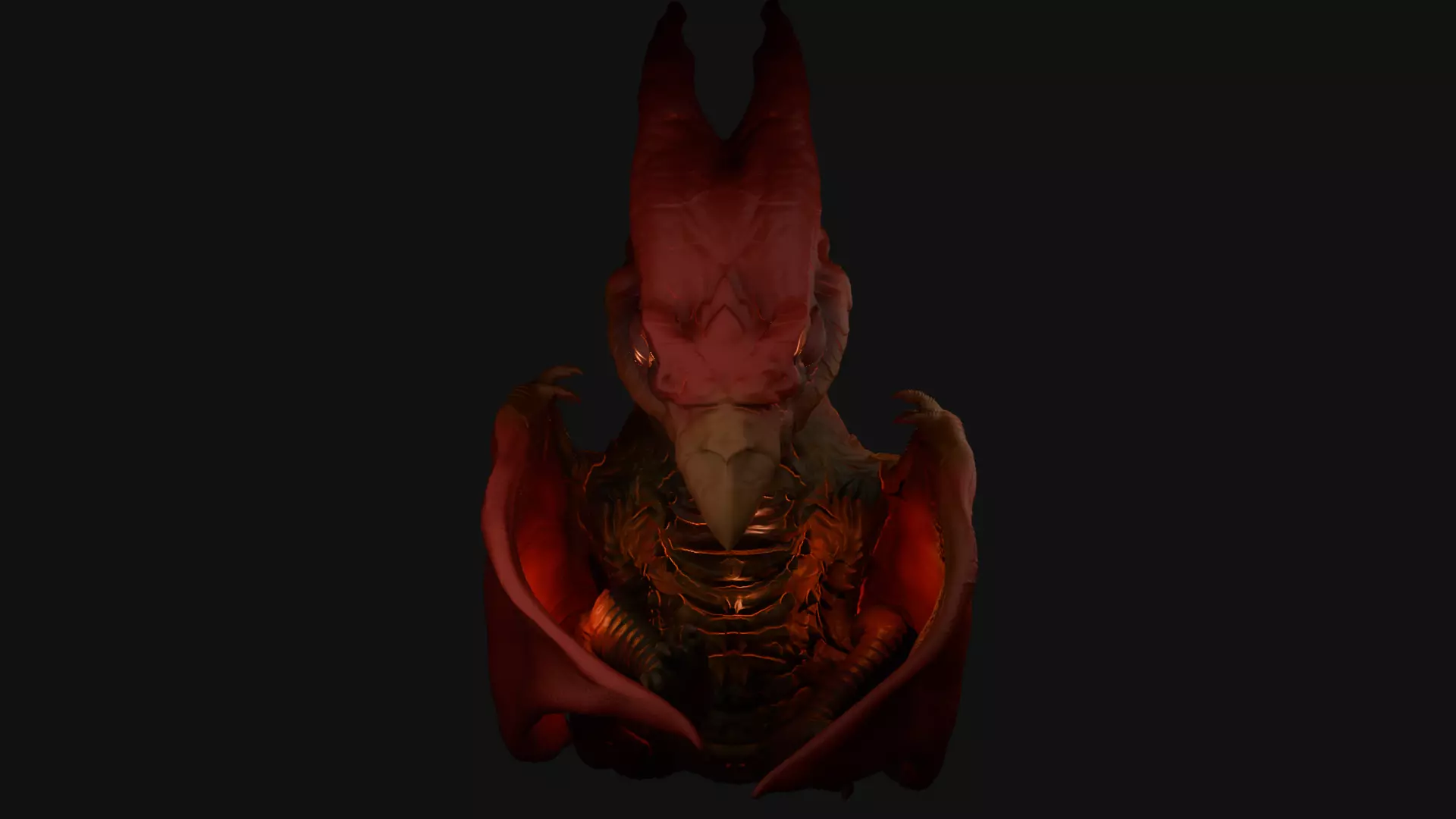 Baby Rodan 3D Model High Detail Monsterverse  3D print model_1