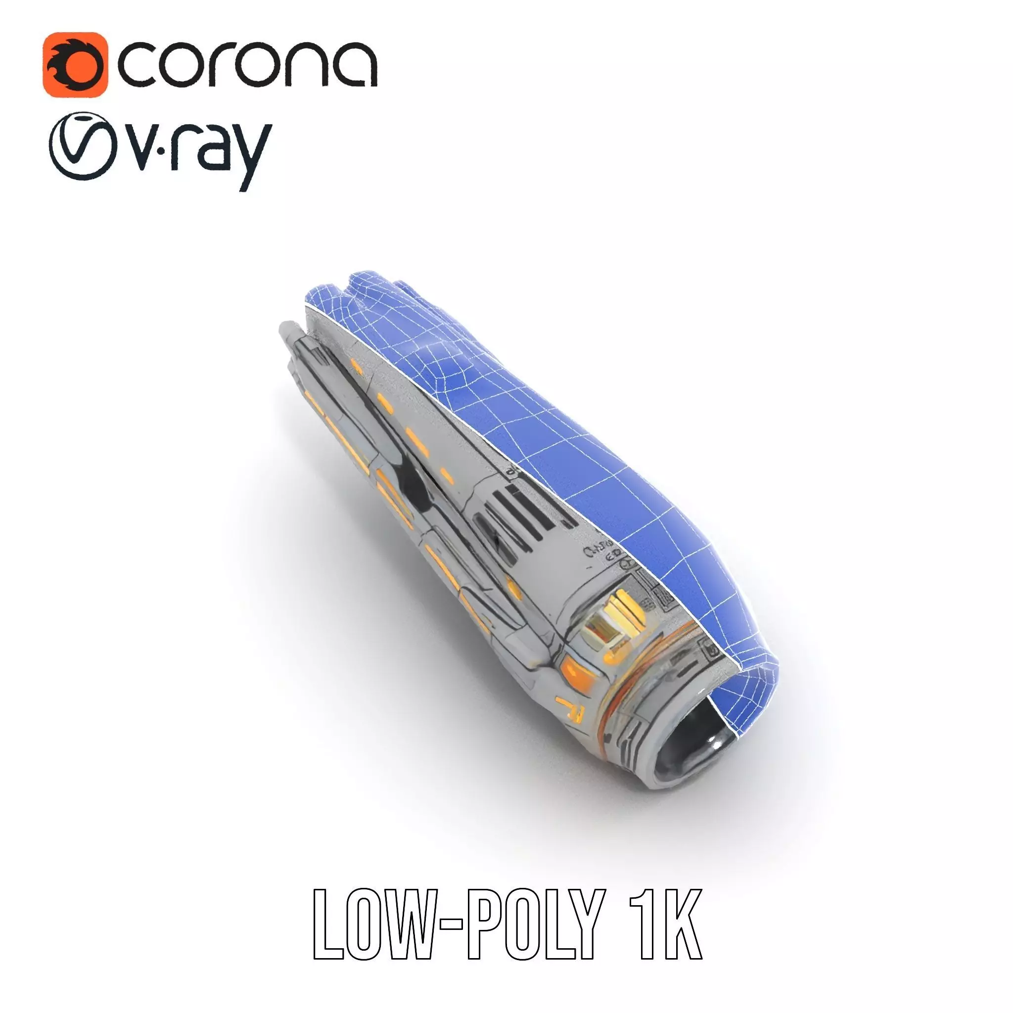 Futuristic SciFi Device model pack Low-poly 3D model_22
