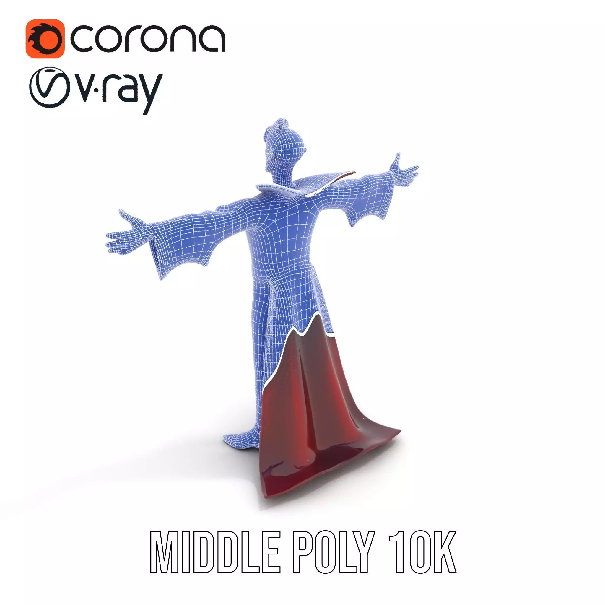 Cartoon Vampire Character Model Pack Low-poly 3D model_27