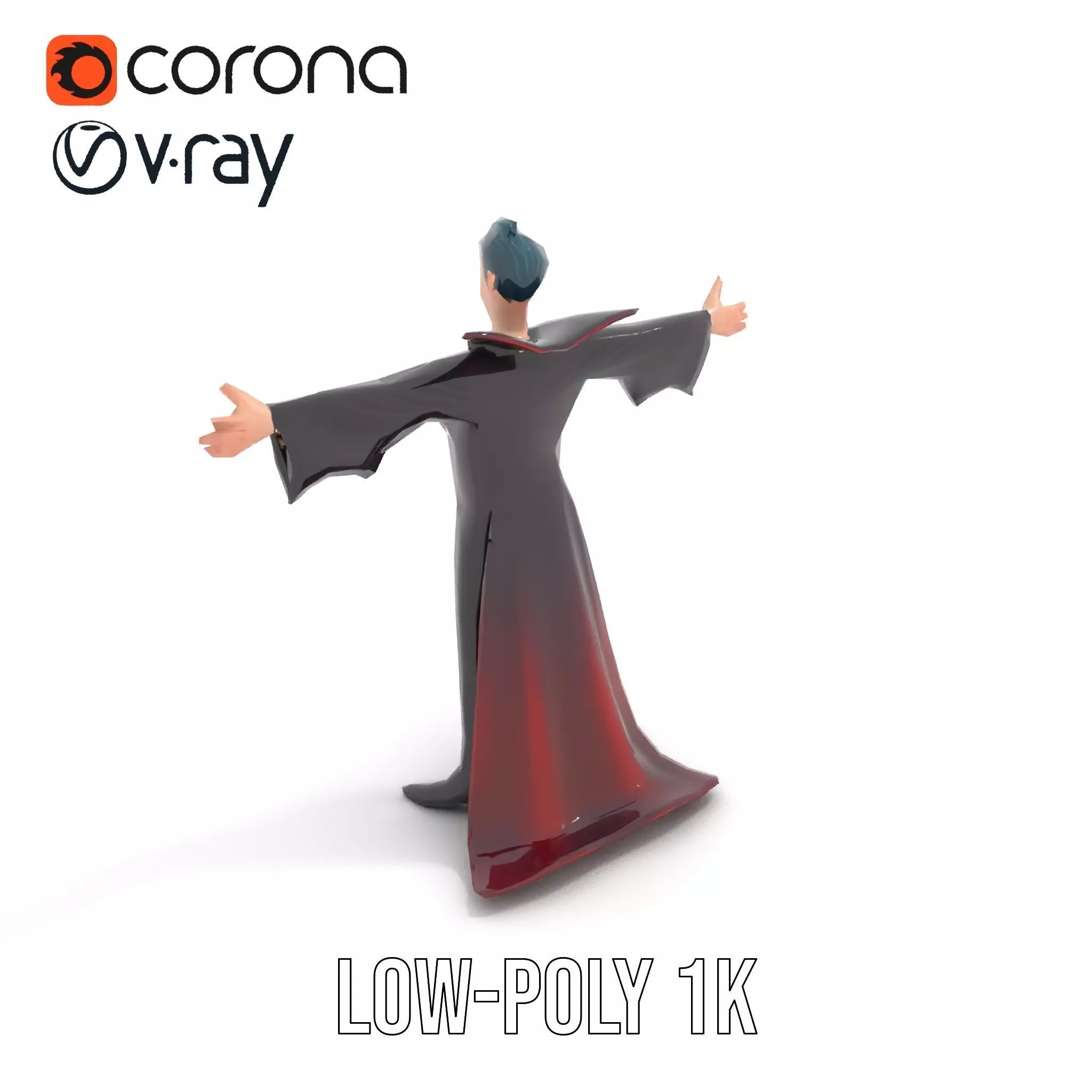 Cartoon Vampire Character Model Pack Low-poly 3D model_19