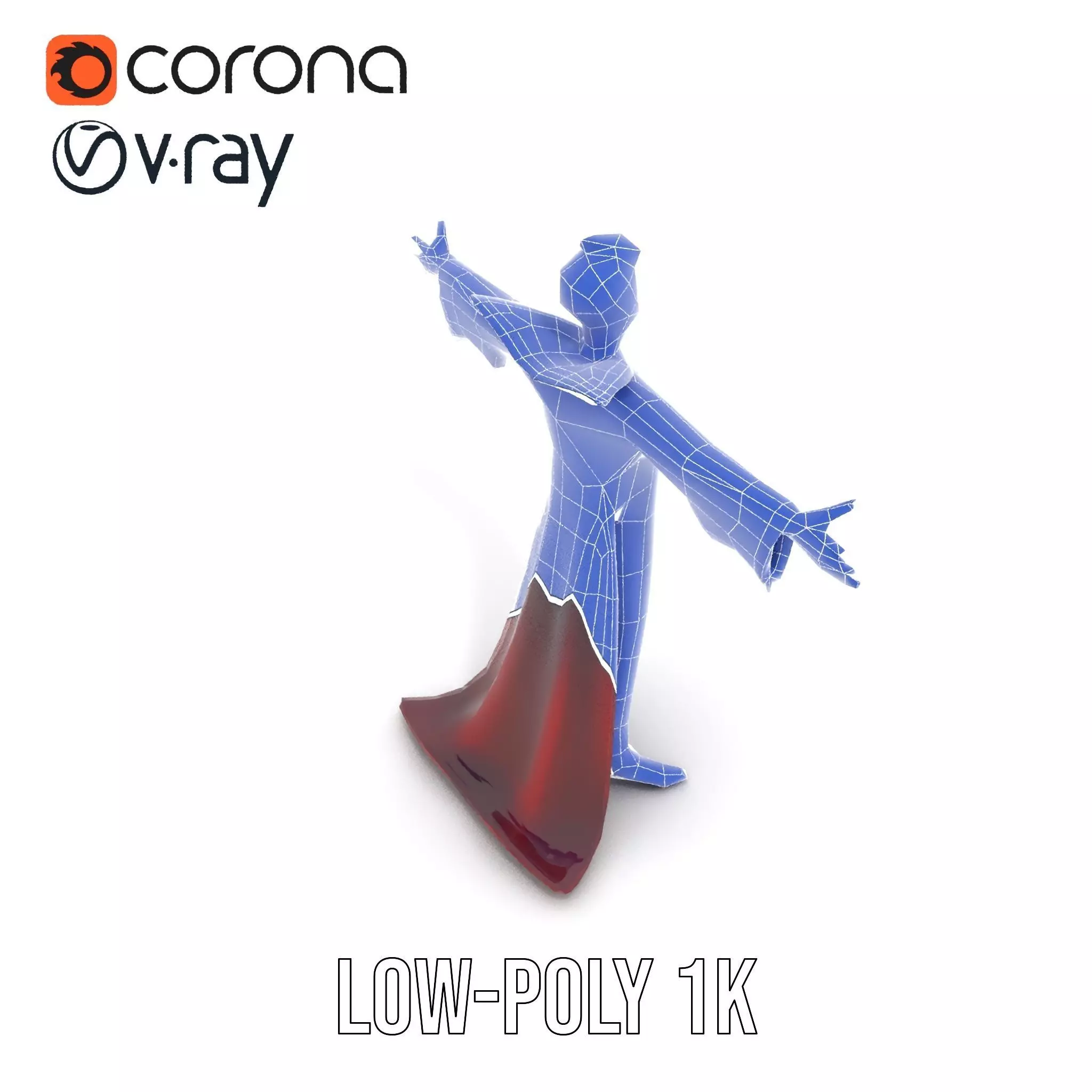 Cartoon Vampire Character Model Pack Low-poly 3D model_9