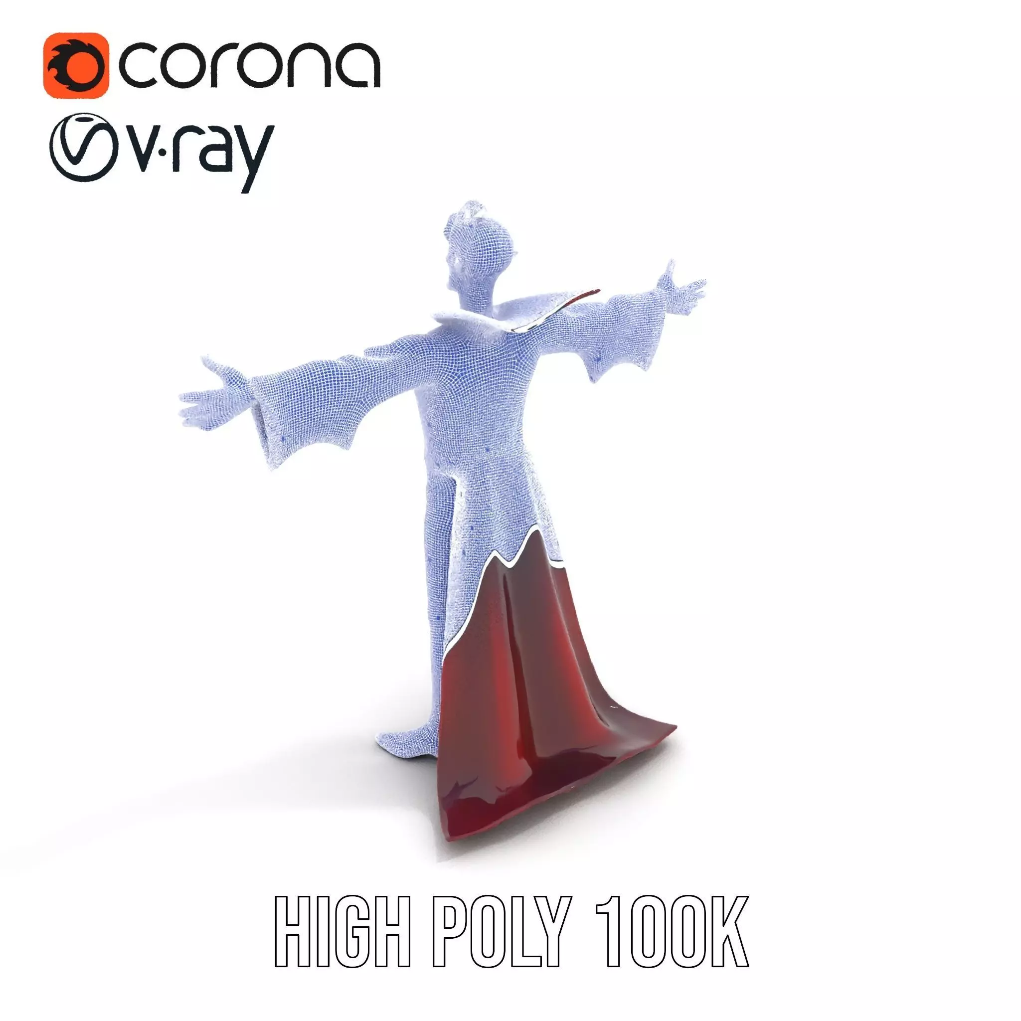 Cartoon Vampire Character Model Pack Low-poly 3D model_26