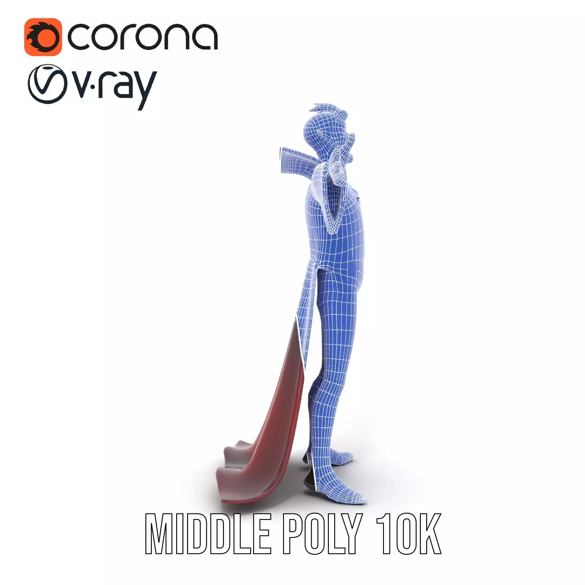 Cartoon Vampire Character Model Pack Low-poly 3D model_21