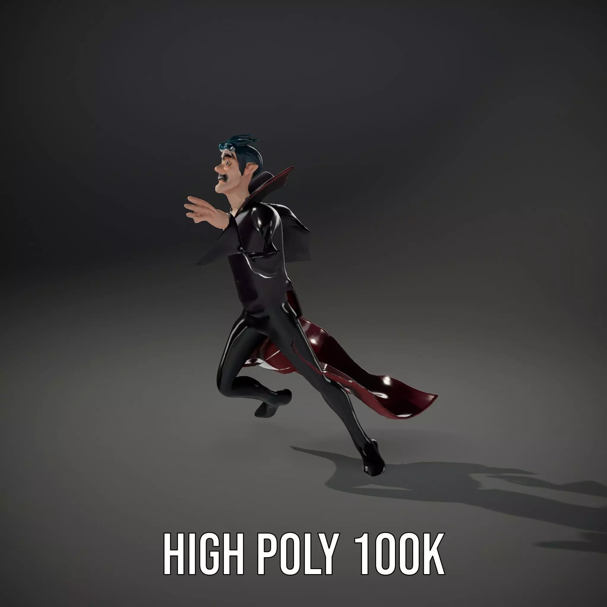 Cartoon Vampire Character Model Pack Low-poly 3D model_10