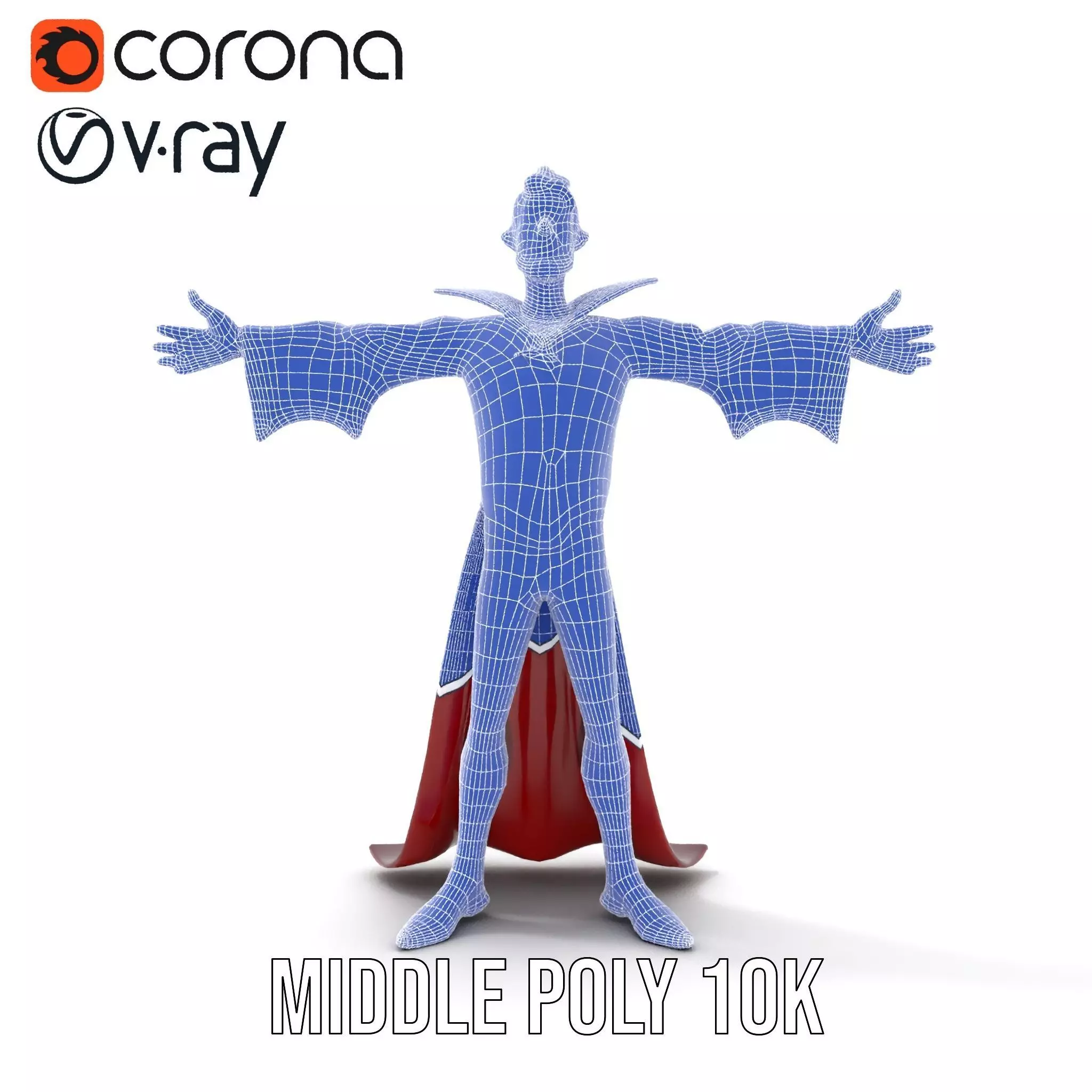 Cartoon Vampire Character Model Pack Low-poly 3D model_16