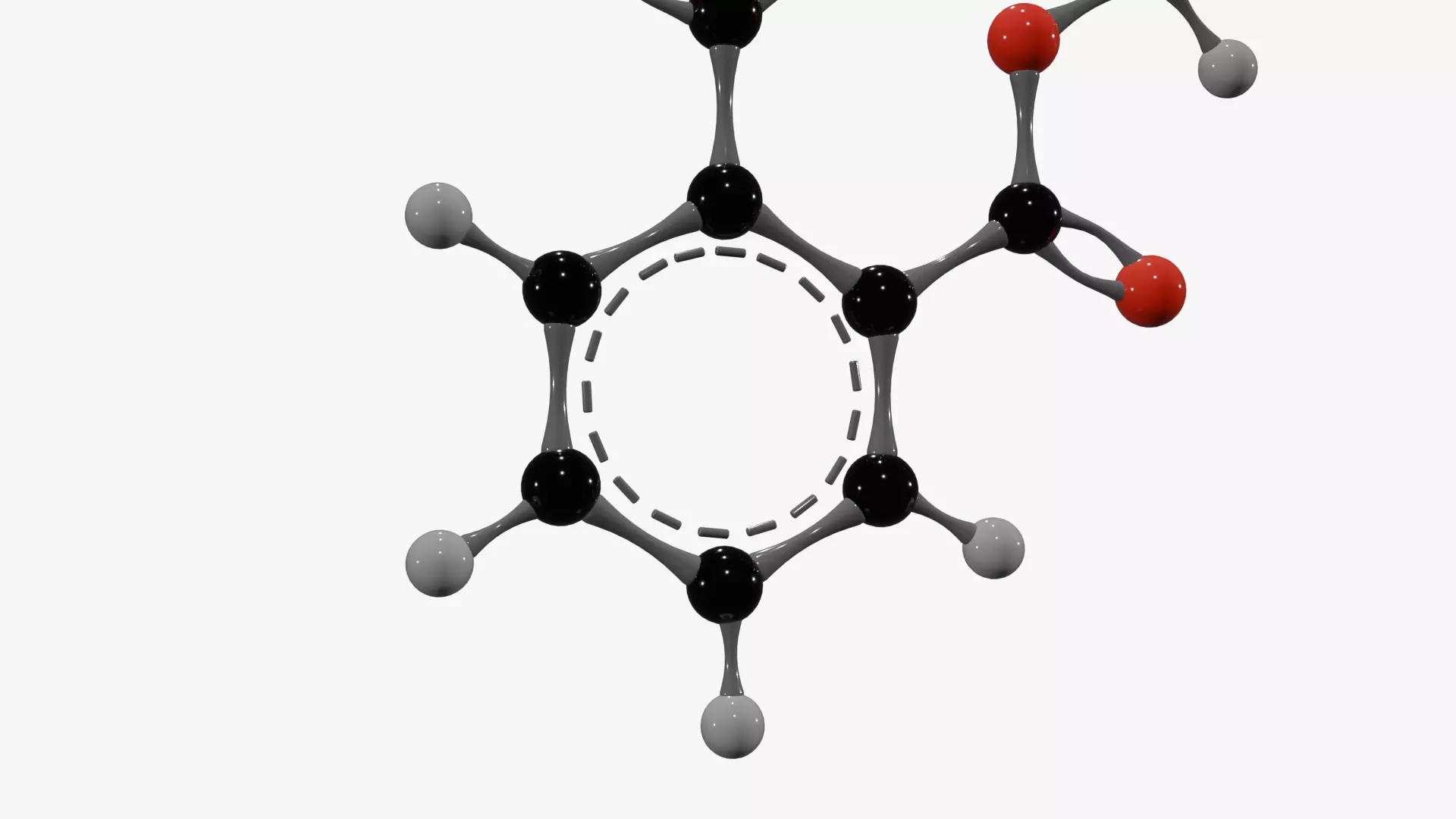Dibutyl Phthalate Molecule Low-poly 3D model_8