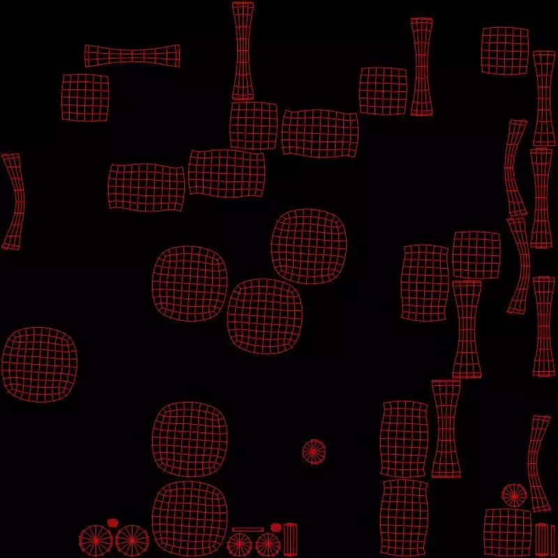 Dibutyl Phthalate Molecule Low-poly 3D model_10