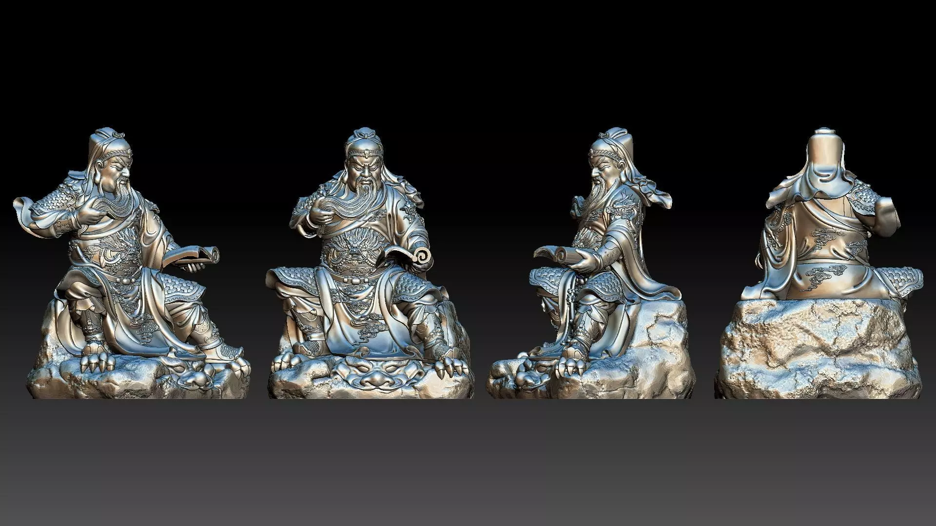 Guan Yu 3D print model_0