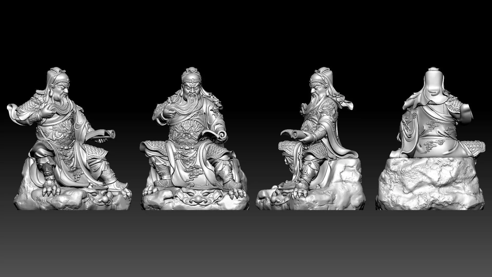 Guan Yu 3D print model_12